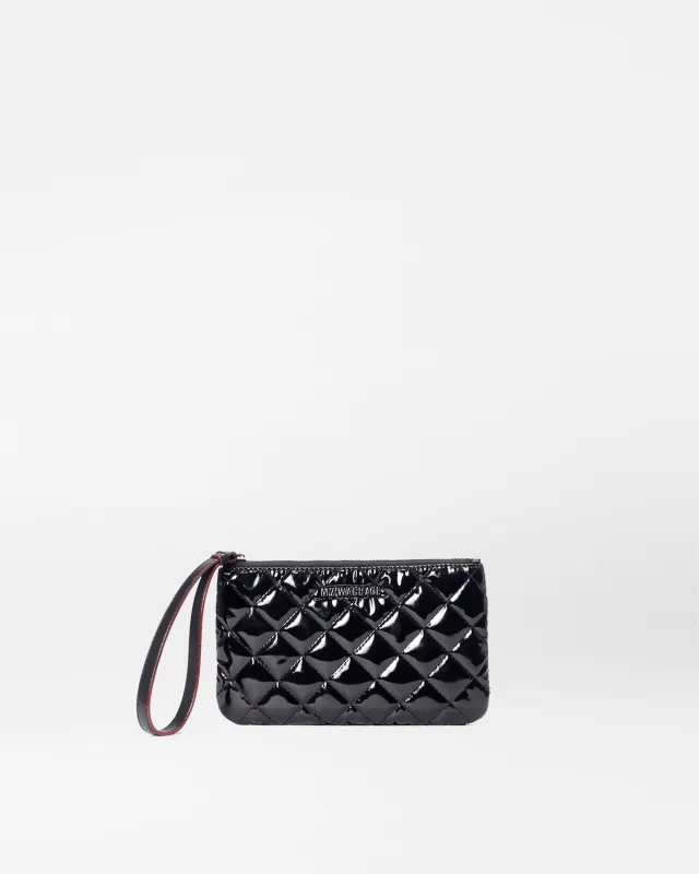 Black Lacquer Flat Metro Wristlet sold by MZ Wallace