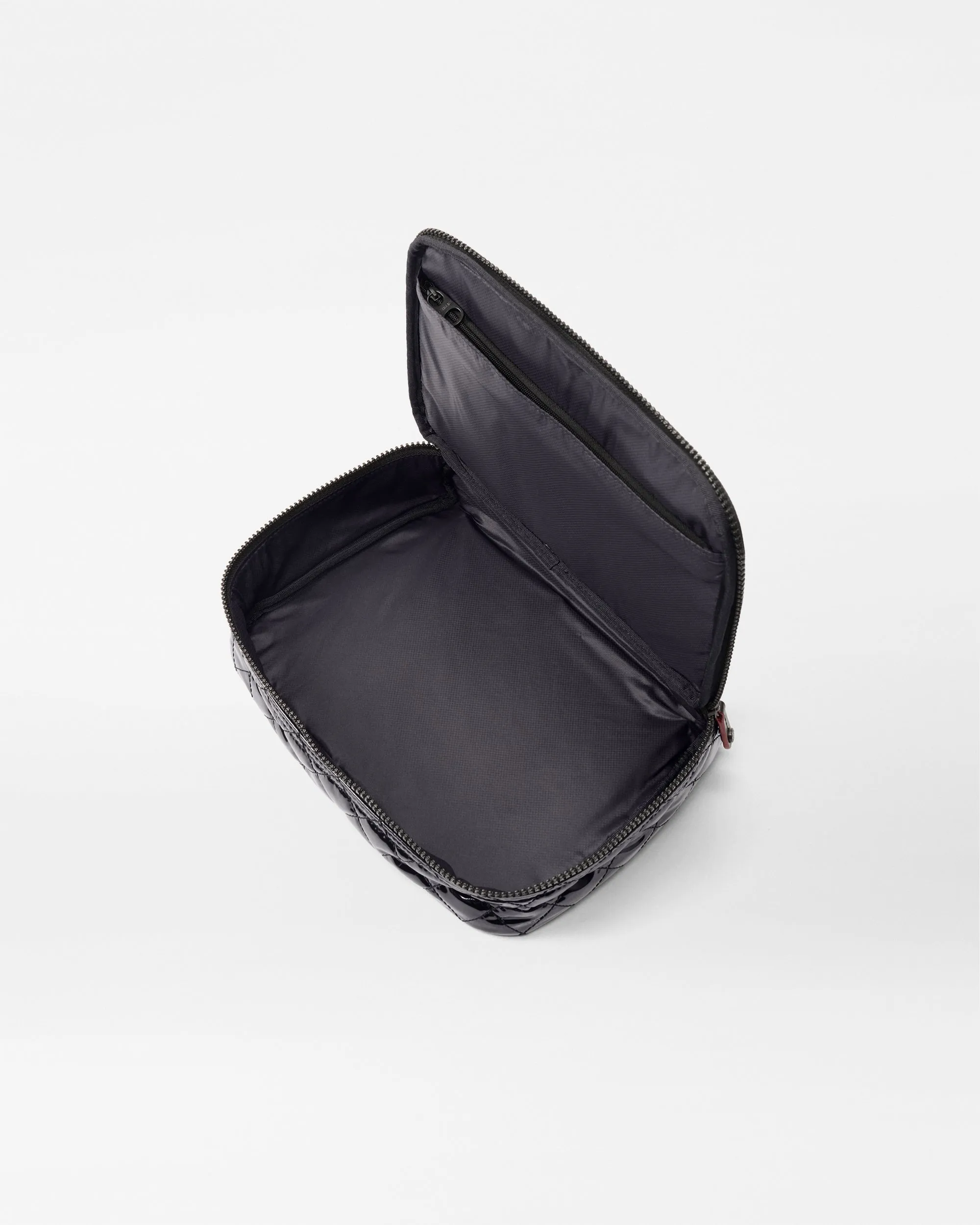 Black Lacquer Zip Round Cosmetic sold by MZ Wallace product image thumbnail 4