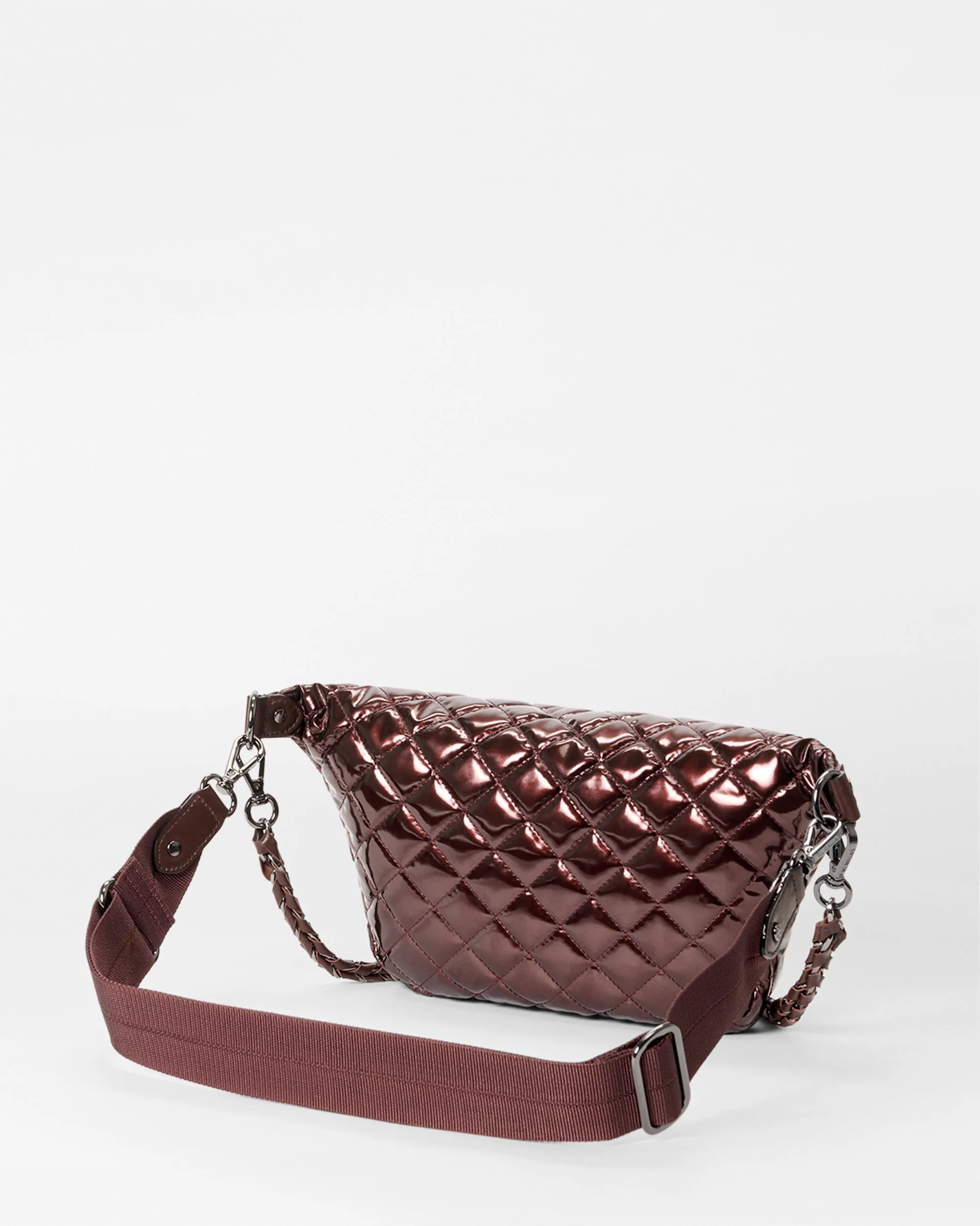 Bordeaux Lacquer Small Crosby Crossbody Sling sold by MZ Wallace product image thumbnail 3