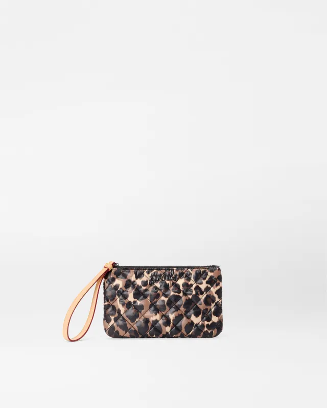 Leopard Flat Metro Wristlet sold by MZ Wallace