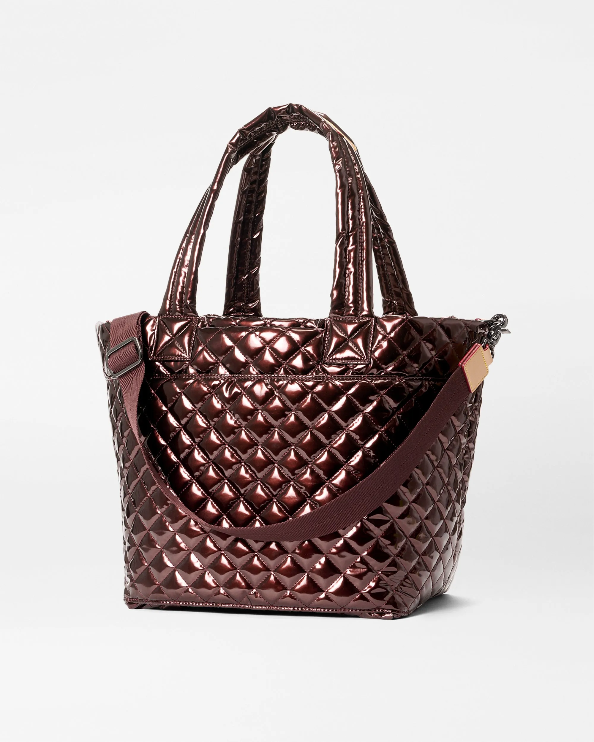 Bordeaux Lacquer Medium Metro Tote Deluxe sold by MZ Wallace product image thumbnail 3