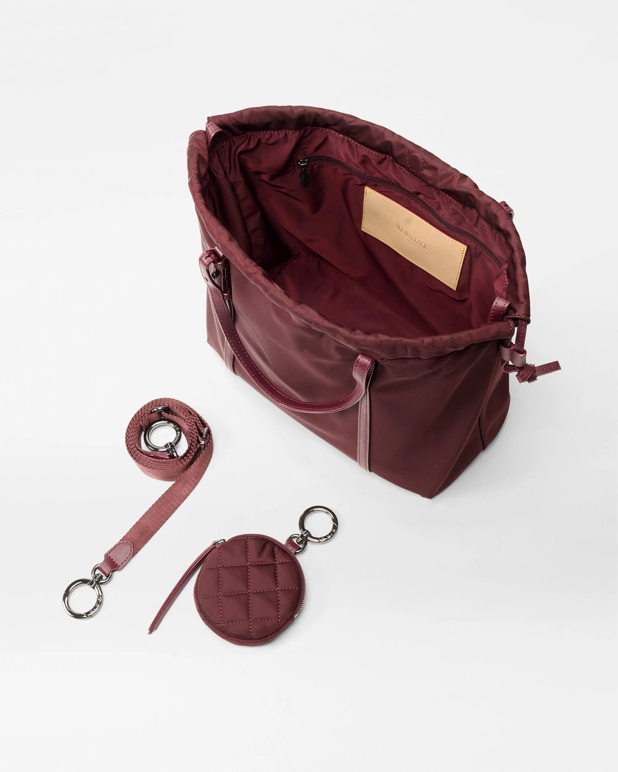 Bordeaux Small Waverly Tote sold by MZ Wallace product image thumbnail 4