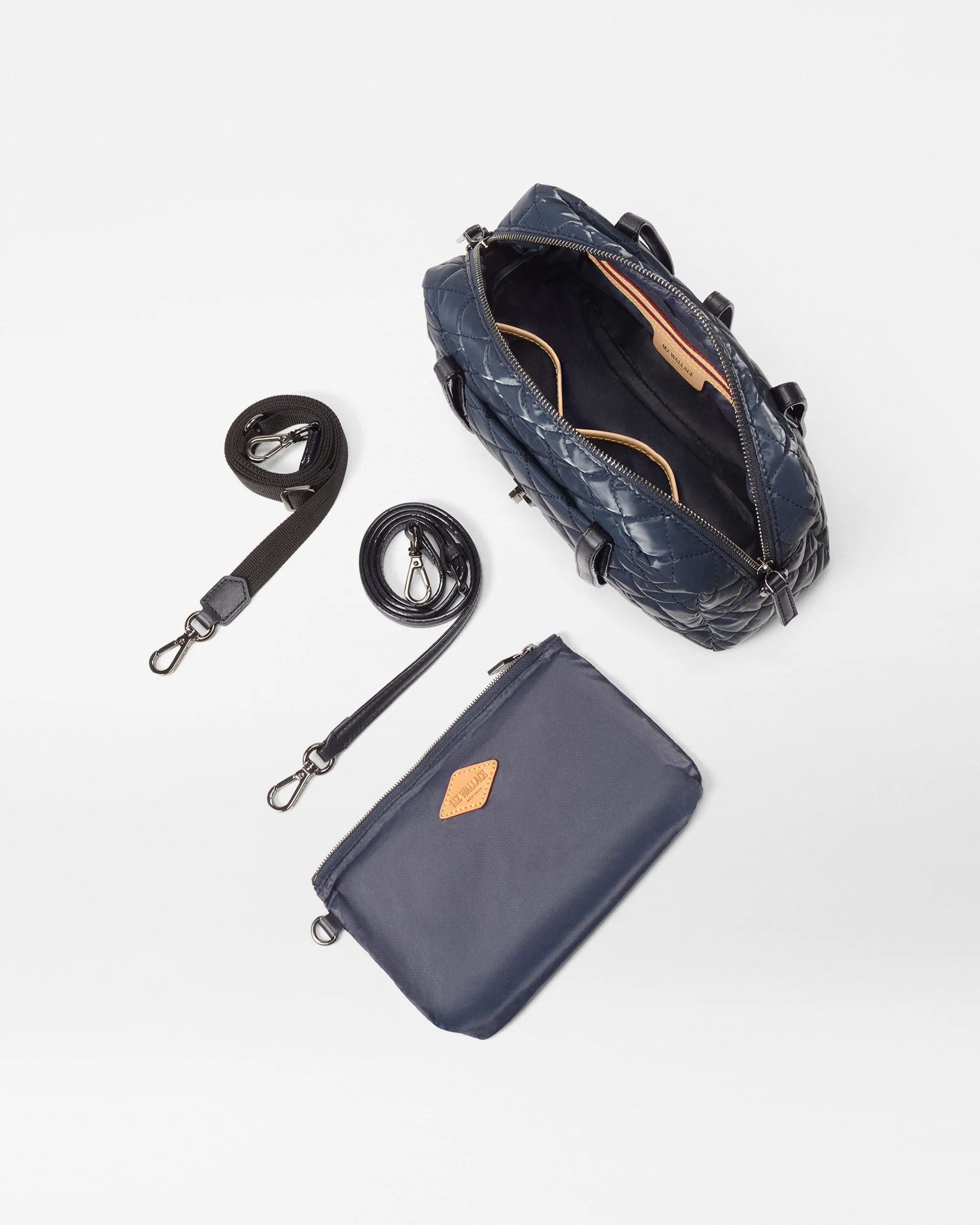 Ink Liquid Small Astor Satchel sold by MZ Wallace product image thumbnail 4