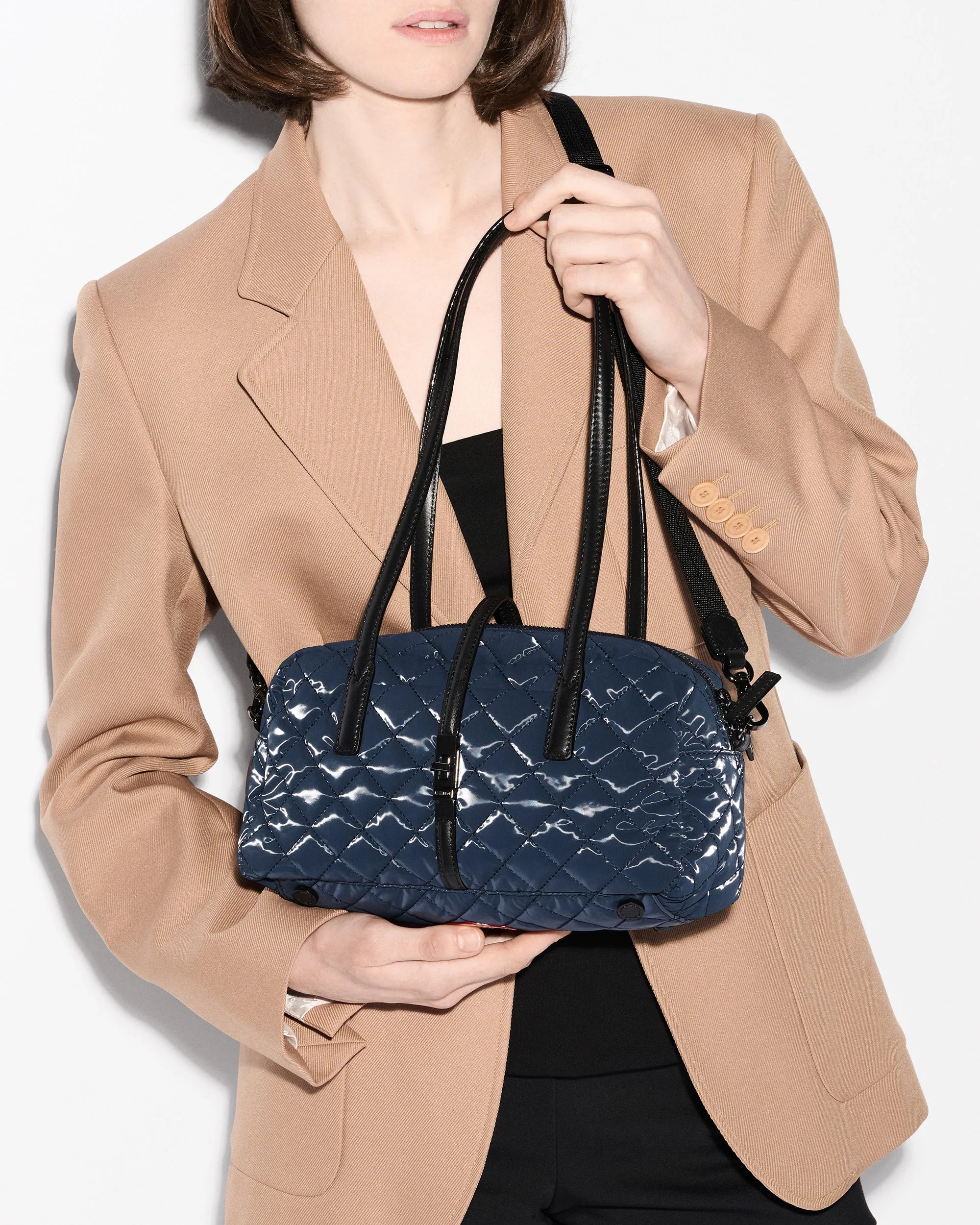 Ink Liquid Small Astor Satchel sold by MZ Wallace product image thumbnail 5