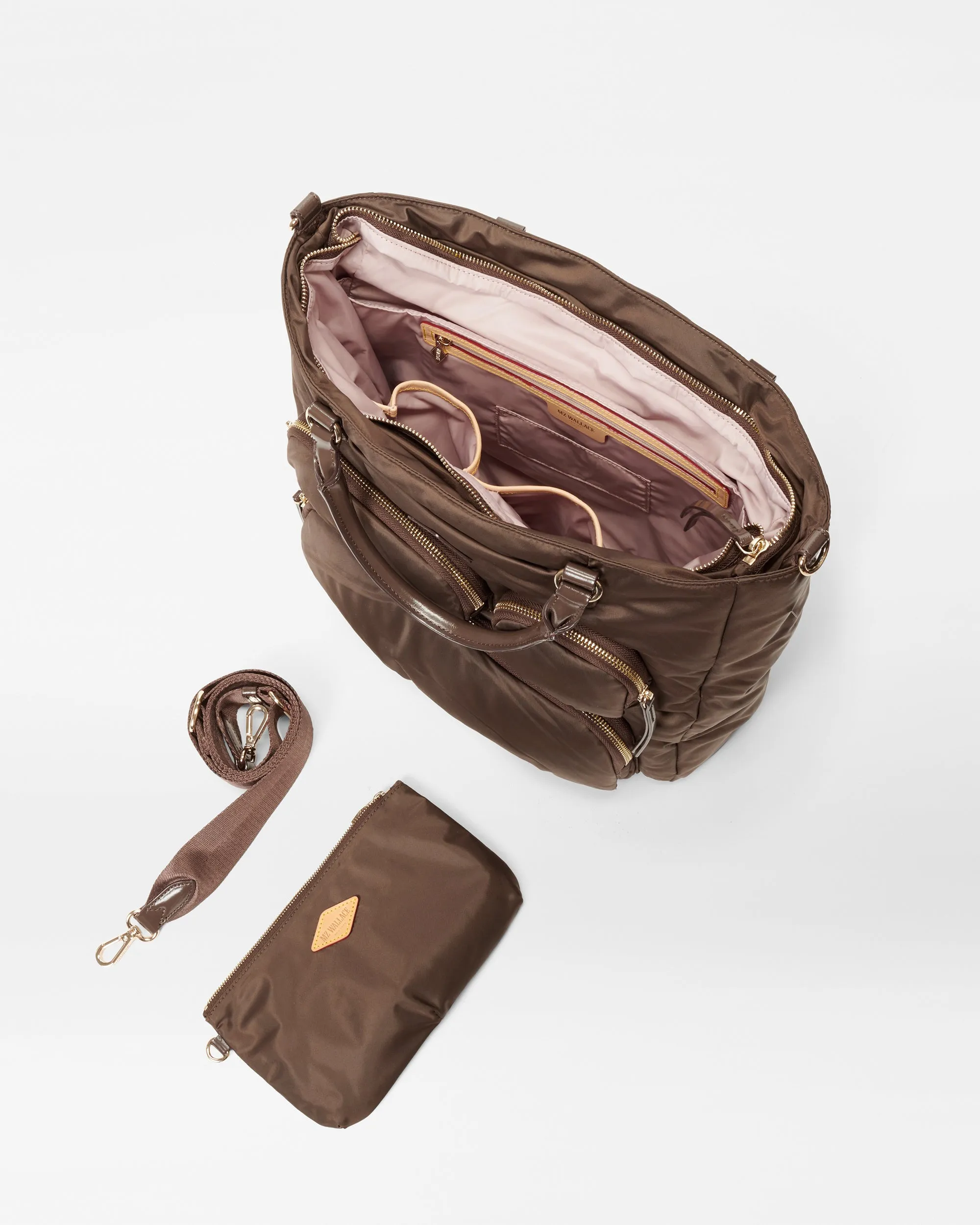 Walnut Large Chelsea Top Handle Tote sold by MZ Wallace product image thumbnail 4