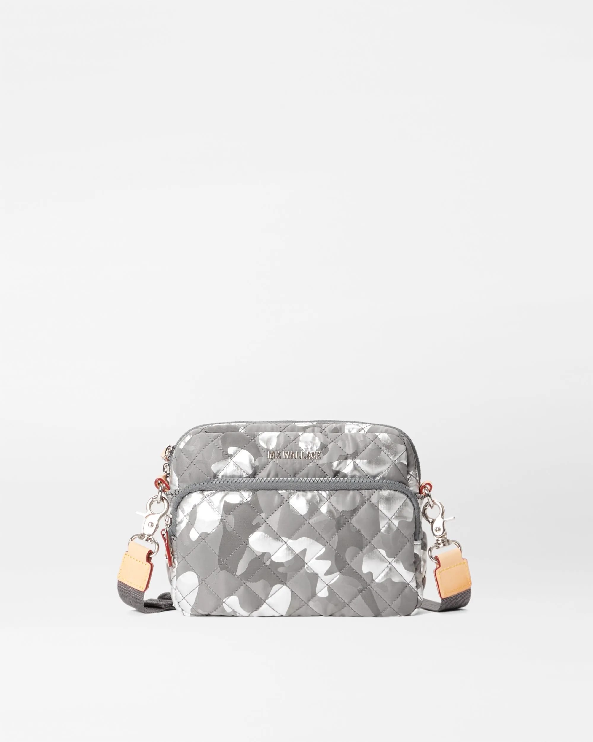 Silver Metallic Camo Small Metro Camera Bag sold by MZ Wallace