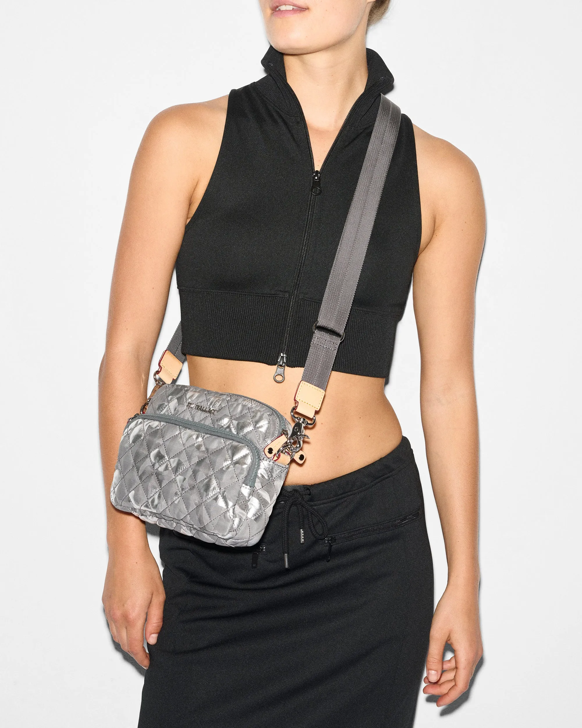 Silver Metallic Camo Small Metro Camera Bag sold by MZ Wallace product image thumbnail 2