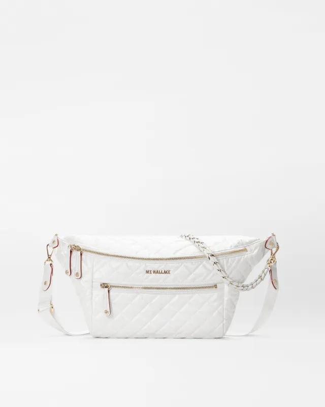 Pearl Metallic Crosby Crossbody Sling Bag made by MZ Wallace