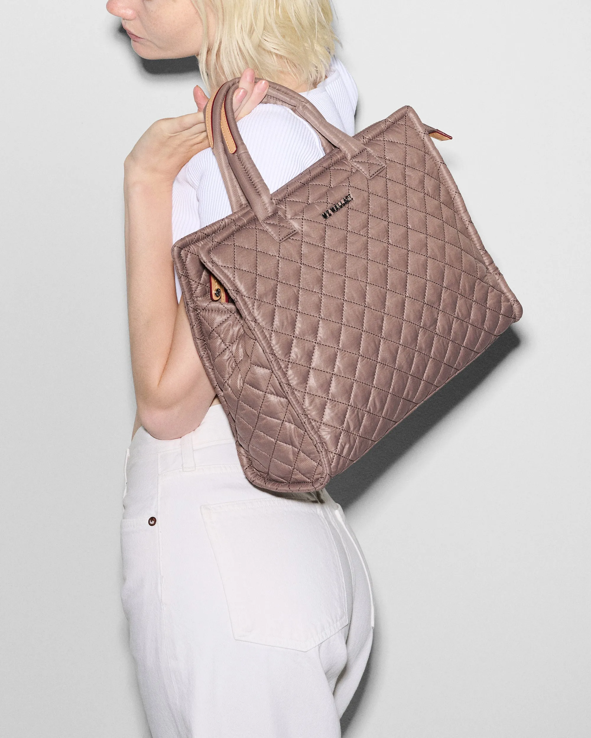 Mauve Medium Box Tote sold by MZ Wallace product image thumbnail 2