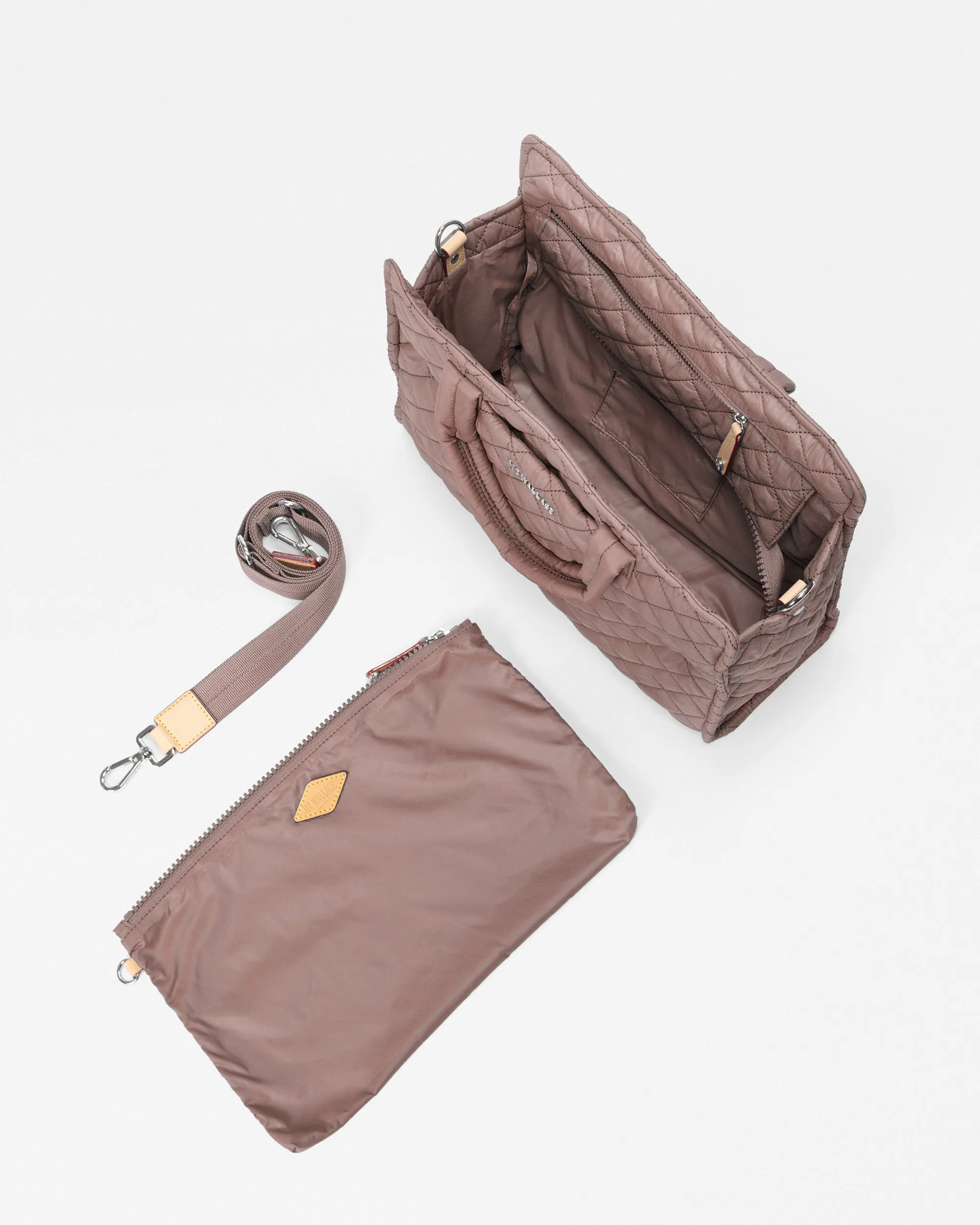 Mauve Medium Box Tote sold by MZ Wallace product image thumbnail 5