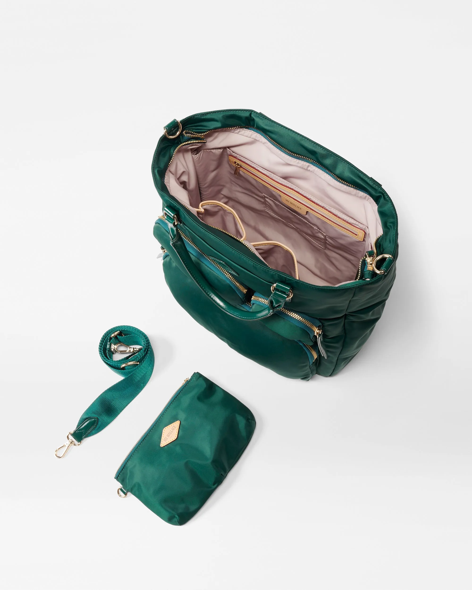 Emerald Large Chelsea Top Handle Tote sold by MZ Wallace product image thumbnail 4