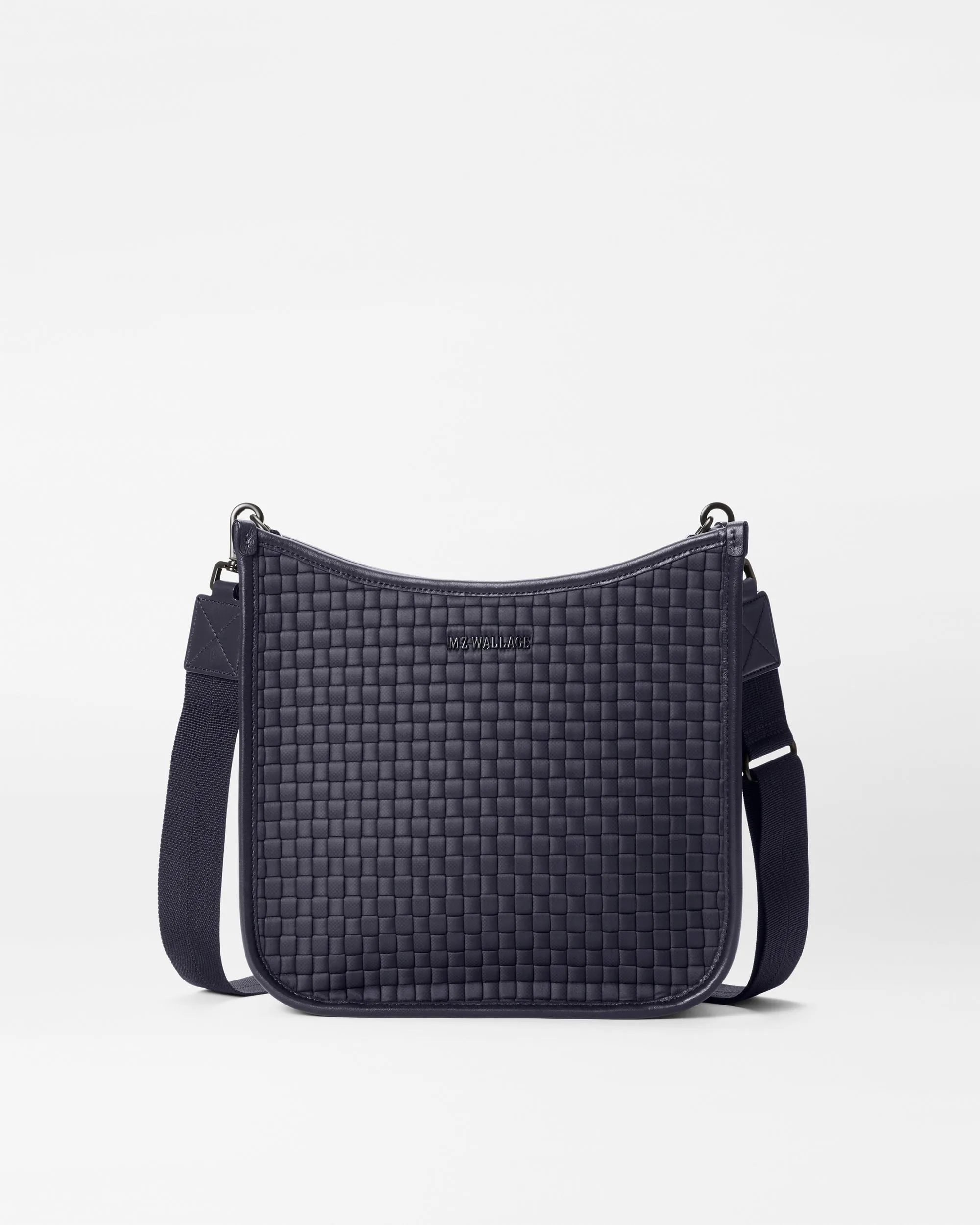 Black Woven Box Crossbody sold by MZ Wallace