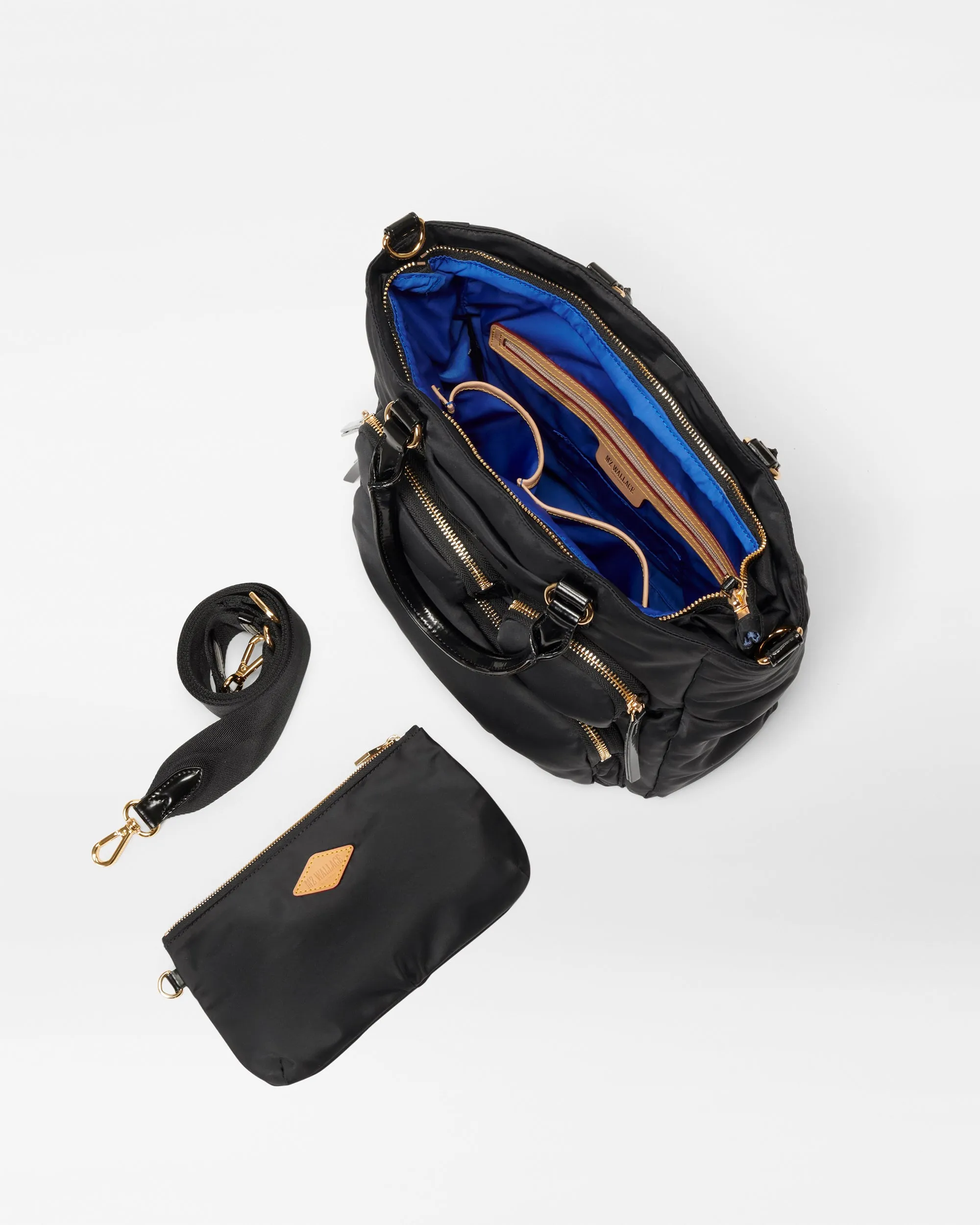 Black Small Chelsea Top Handle Tote sold by MZ Wallace product image thumbnail 4