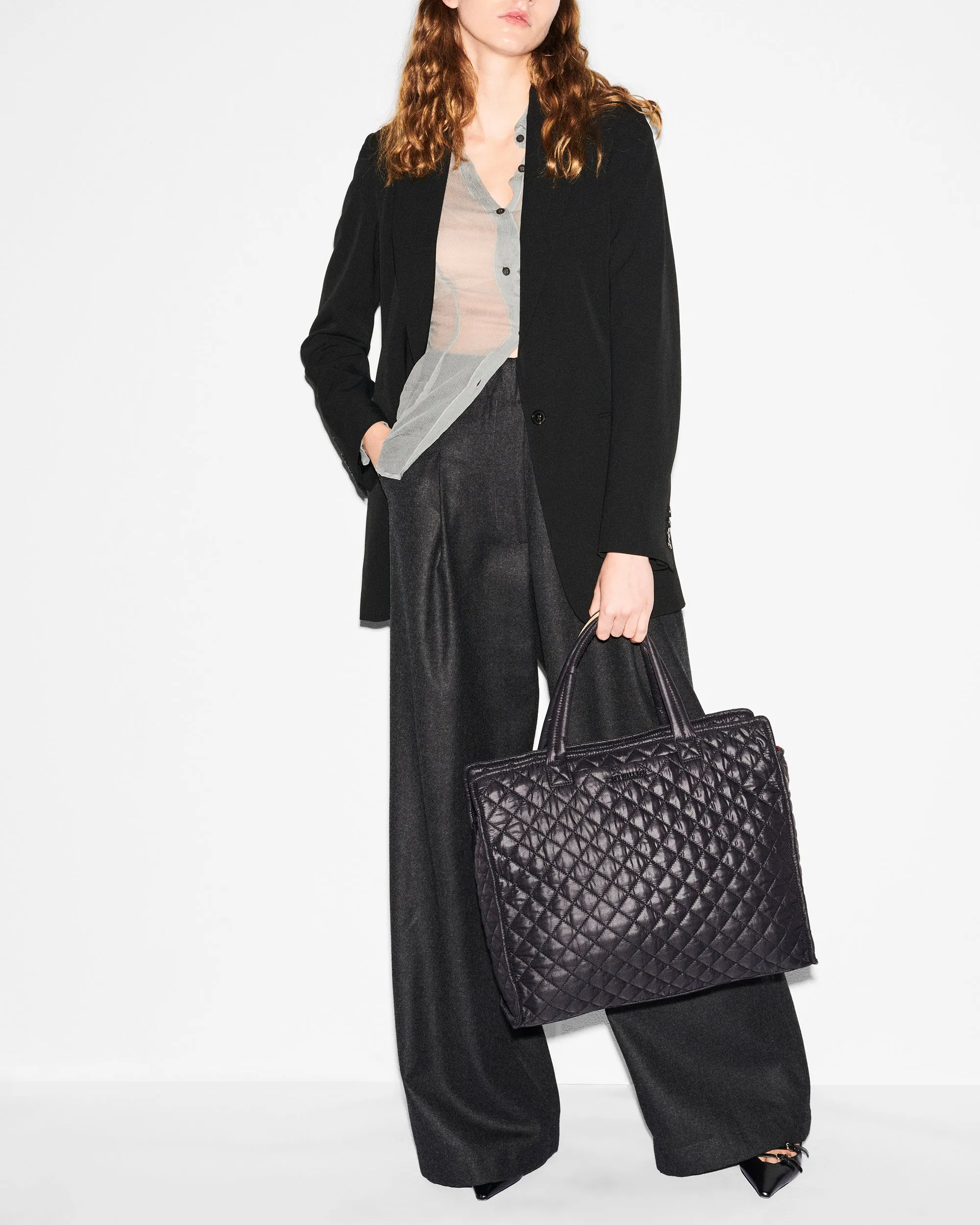 Black Large Metro Box Tote II sold by MZ Wallace product image thumbnail 3