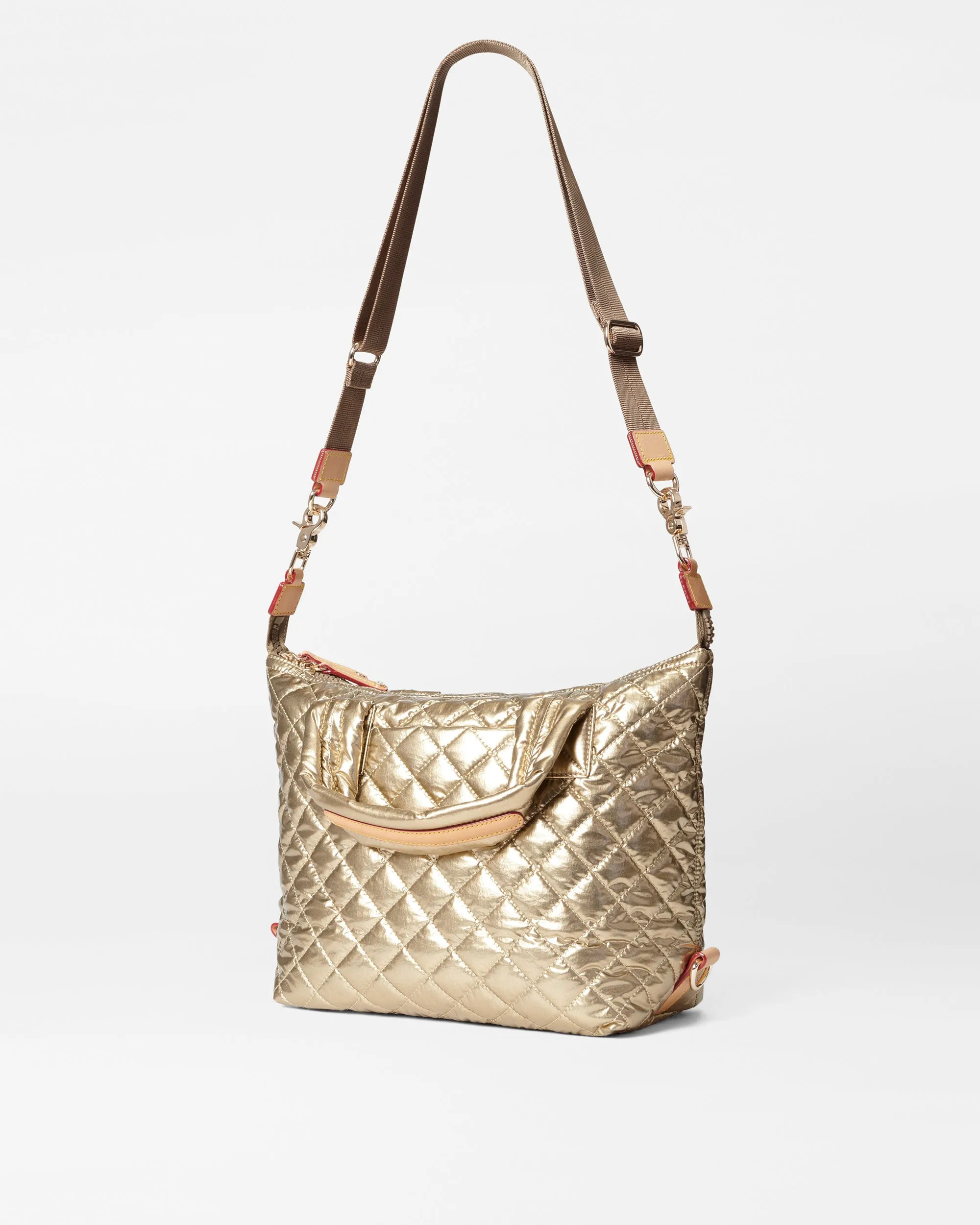 Antique Gold Metallic Small Sutton Deluxe sold by MZ Wallace product image thumbnail 3