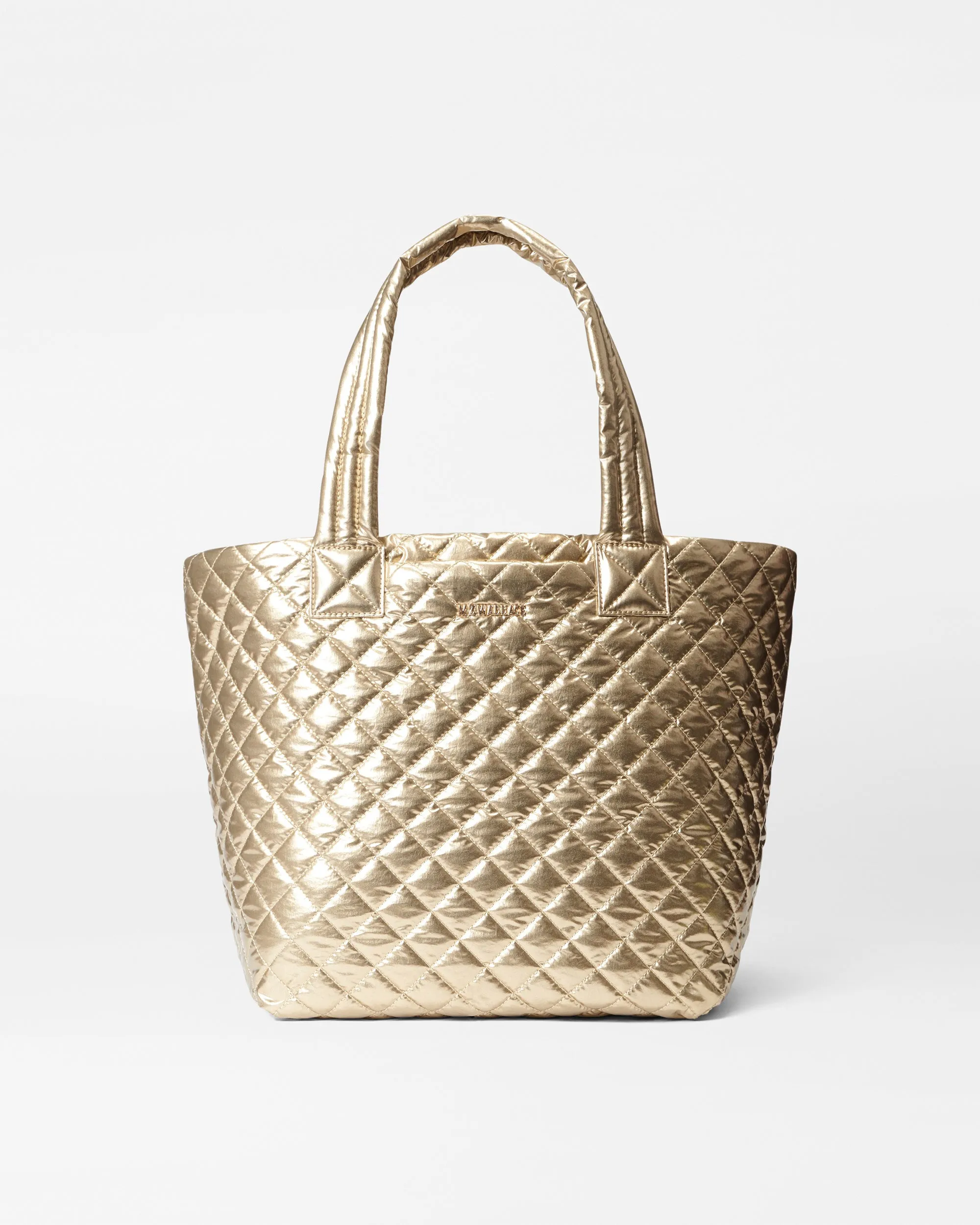 Antique Gold Metallic Medium Metro Tote Deluxe sold by MZ Wallace