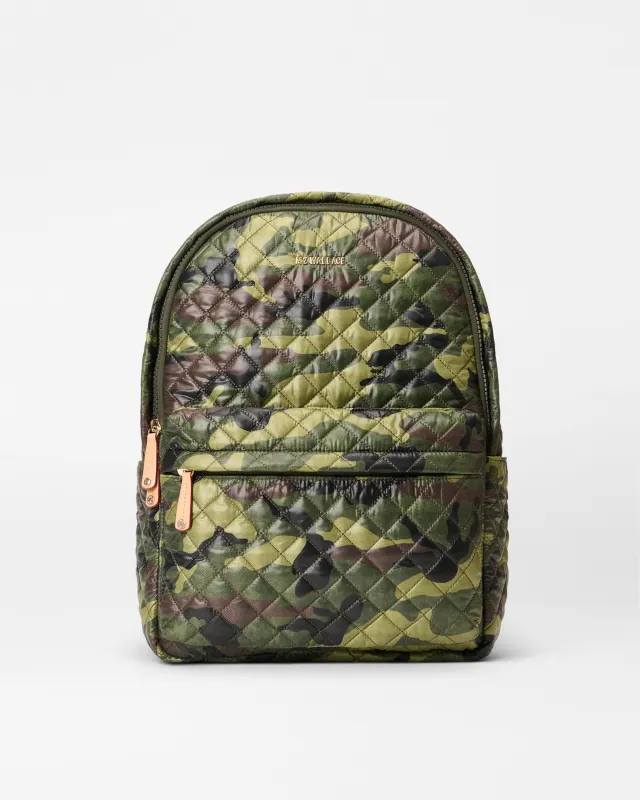 Green Camo Metro Backpack sold by MZ Wallace