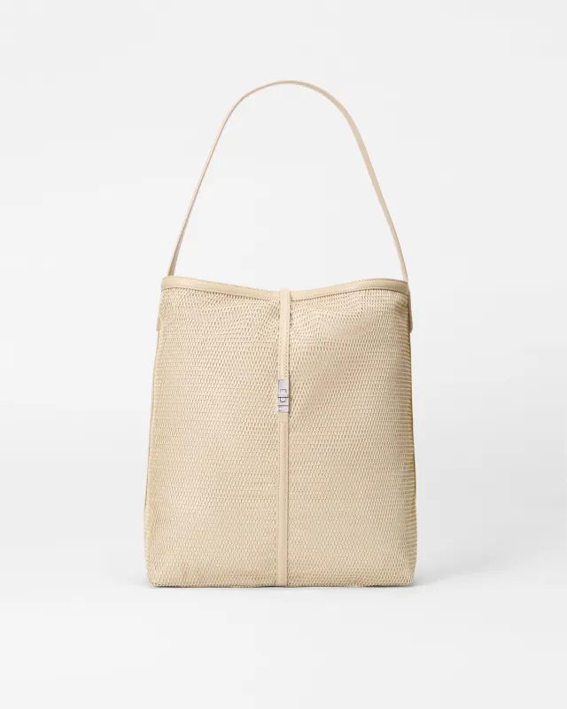 Buff Mesh Large Astor Hobo sold by MZ Wallace