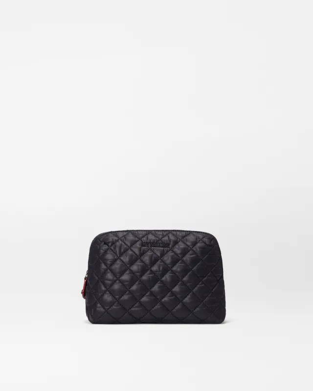 Black Medium Double Zip Cosmetic sold by MZ Wallace