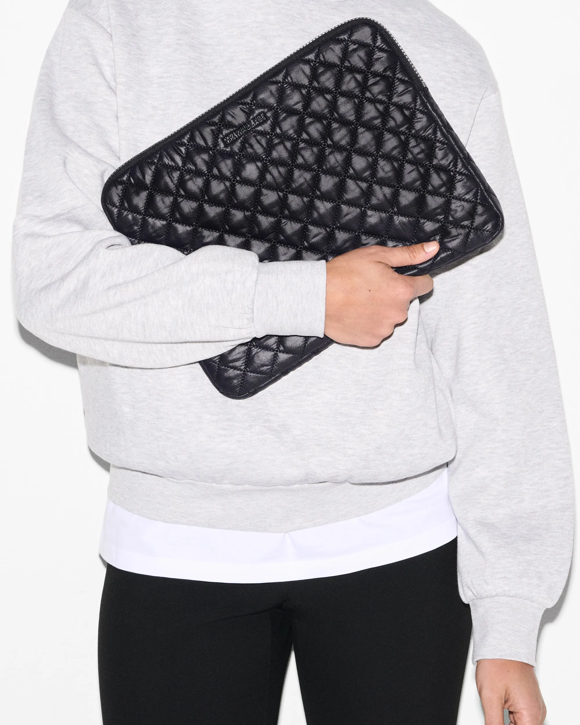 Black Small Metro Tech Sleeve sold by MZ Wallace product image thumbnail 4