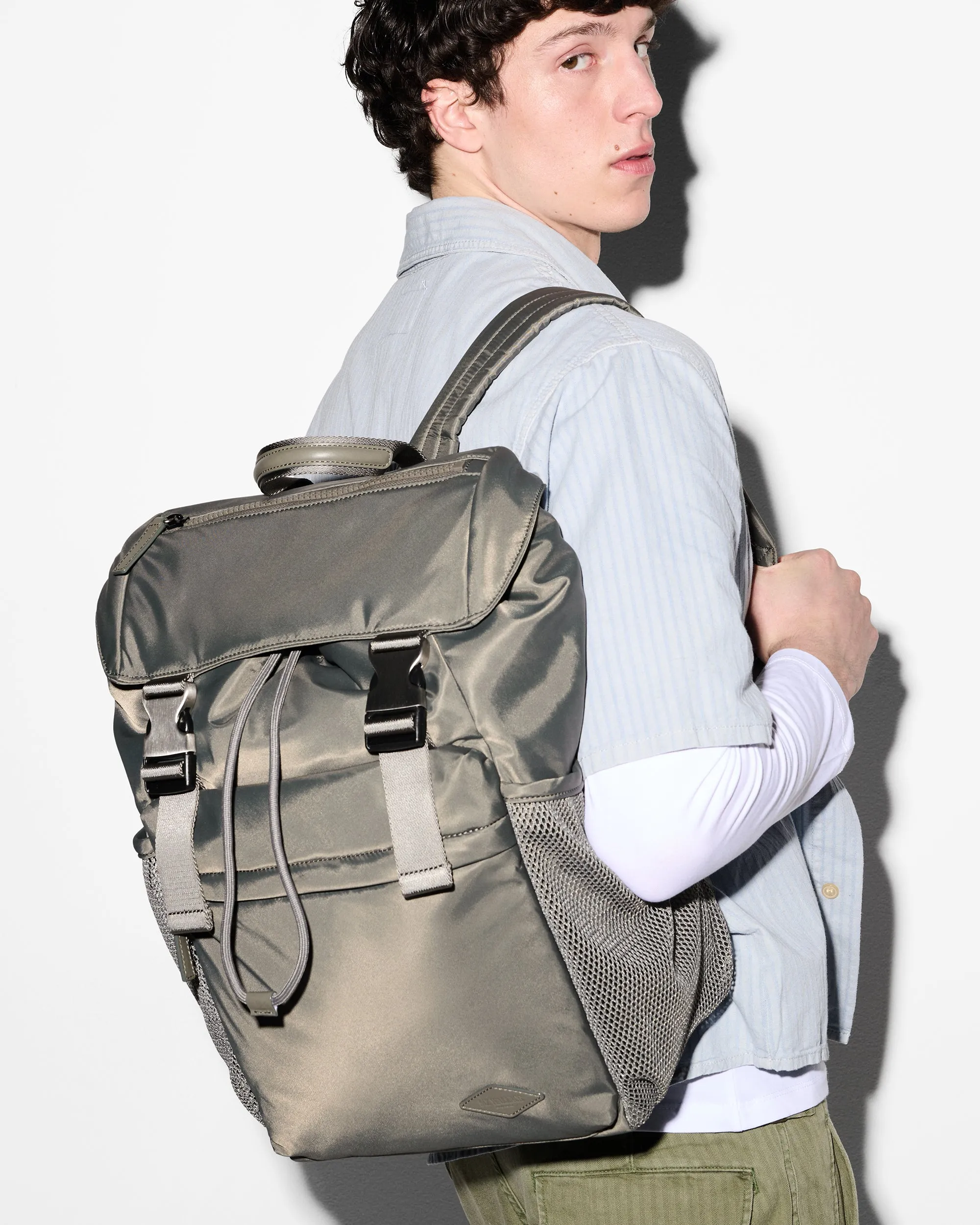 Sage Large Bleecker Rucksack sold by MZ Wallace product image thumbnail 2