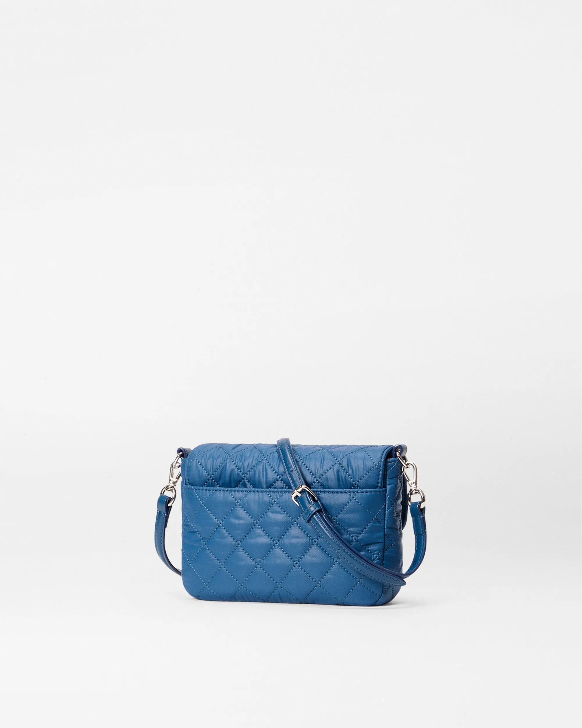 French Blue Small Crosby Lock Crossbody sold by MZ Wallace product image thumbnail 3