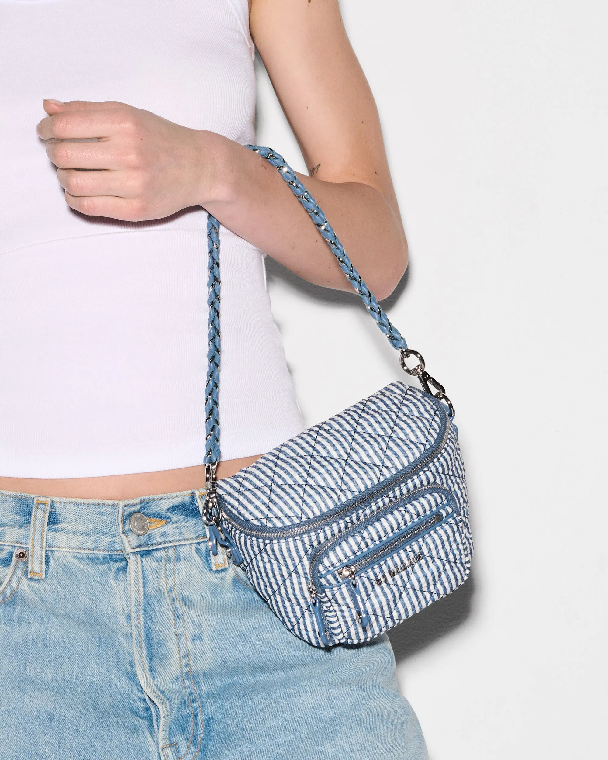 Seersucker Micro Crosby Sling sold by MZ Wallace product image thumbnail 2