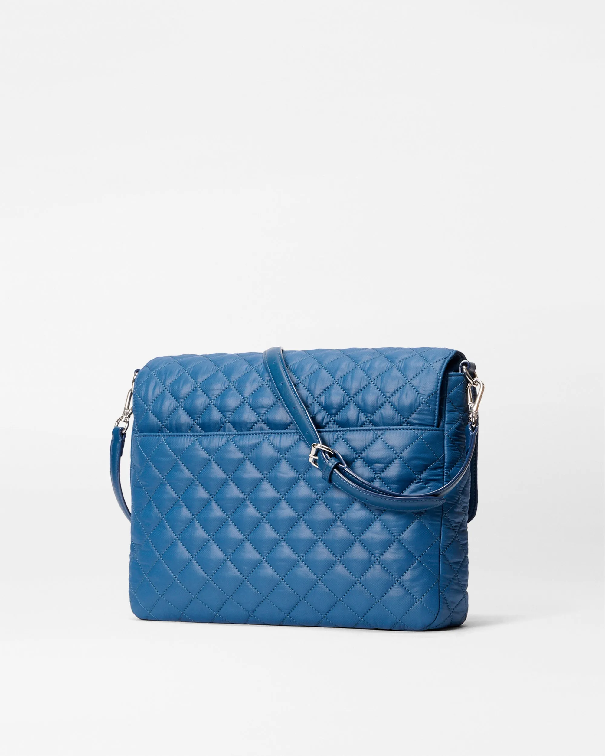 French Blue Large Crosby Lock Crossbody sold by MZ Wallace product image thumbnail 3