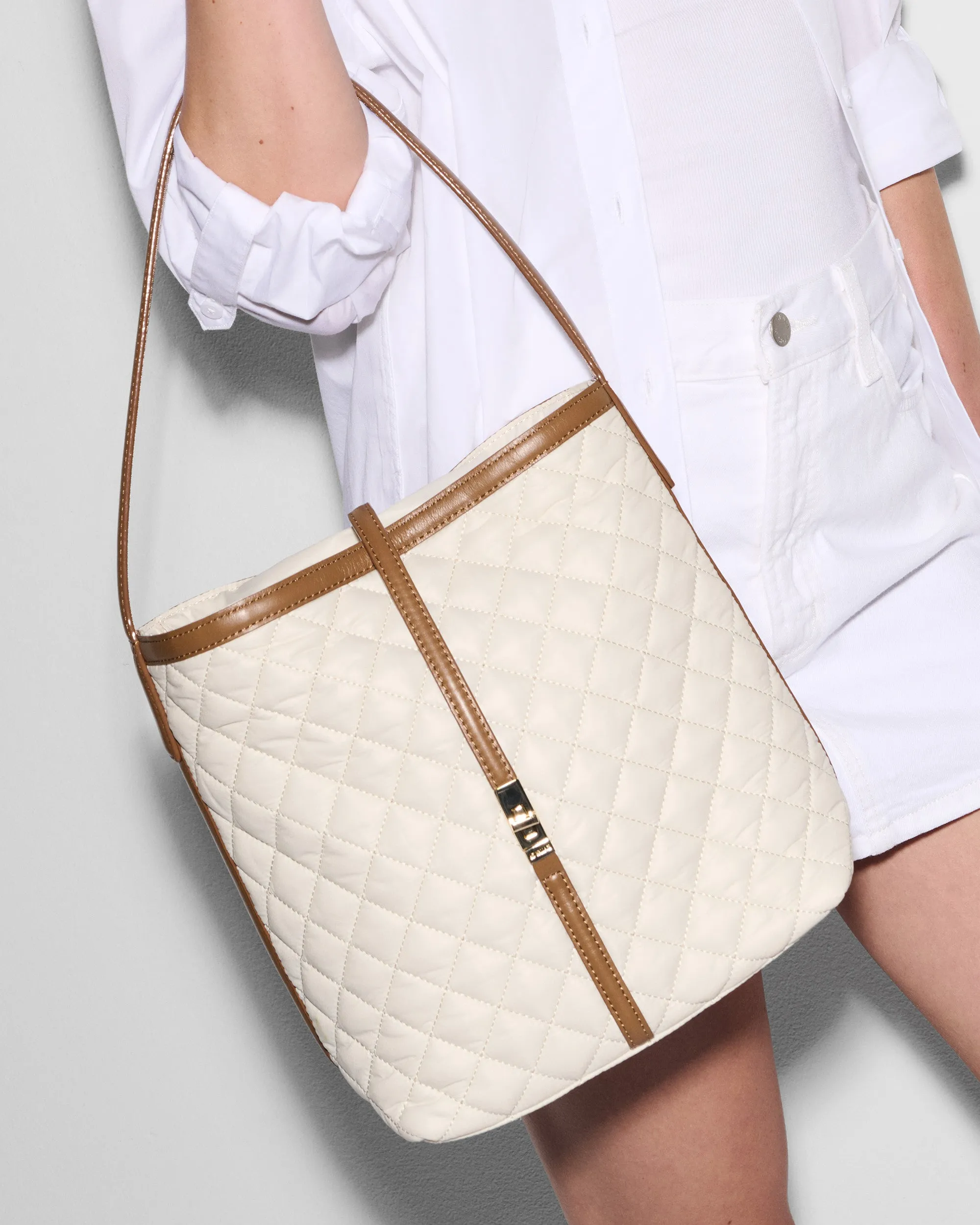 Sandshell with Brown Small Astor Hobo sold by MZ Wallace product image thumbnail 2