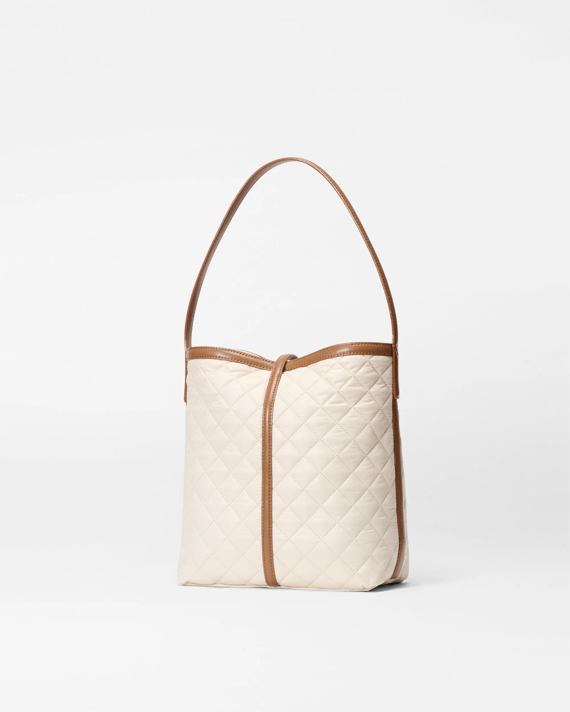 Sandshell with Brown Small Astor Hobo sold by MZ Wallace product image thumbnail 3