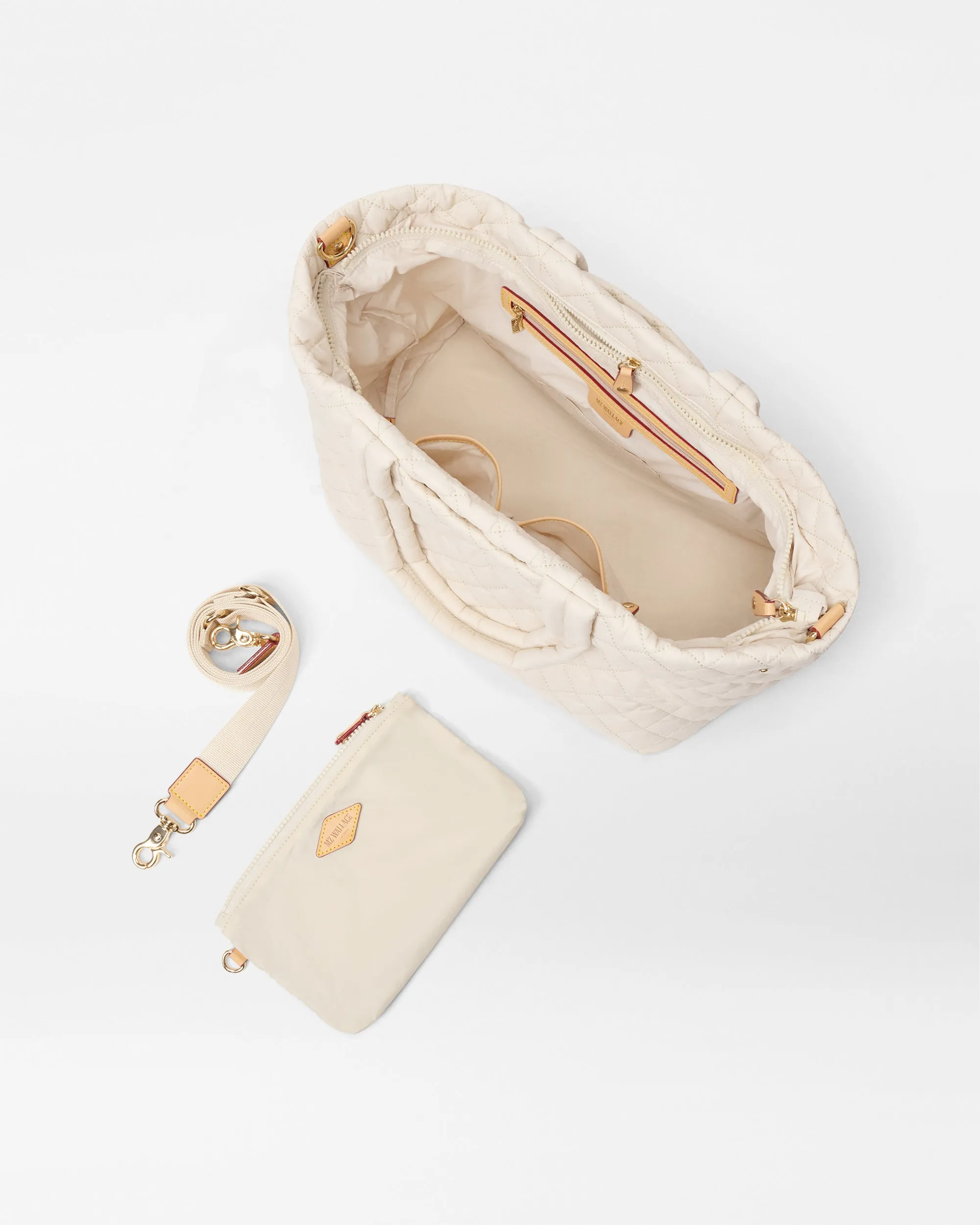Sandshell Medium Metro City Tote sold by MZ Wallace product image thumbnail 5