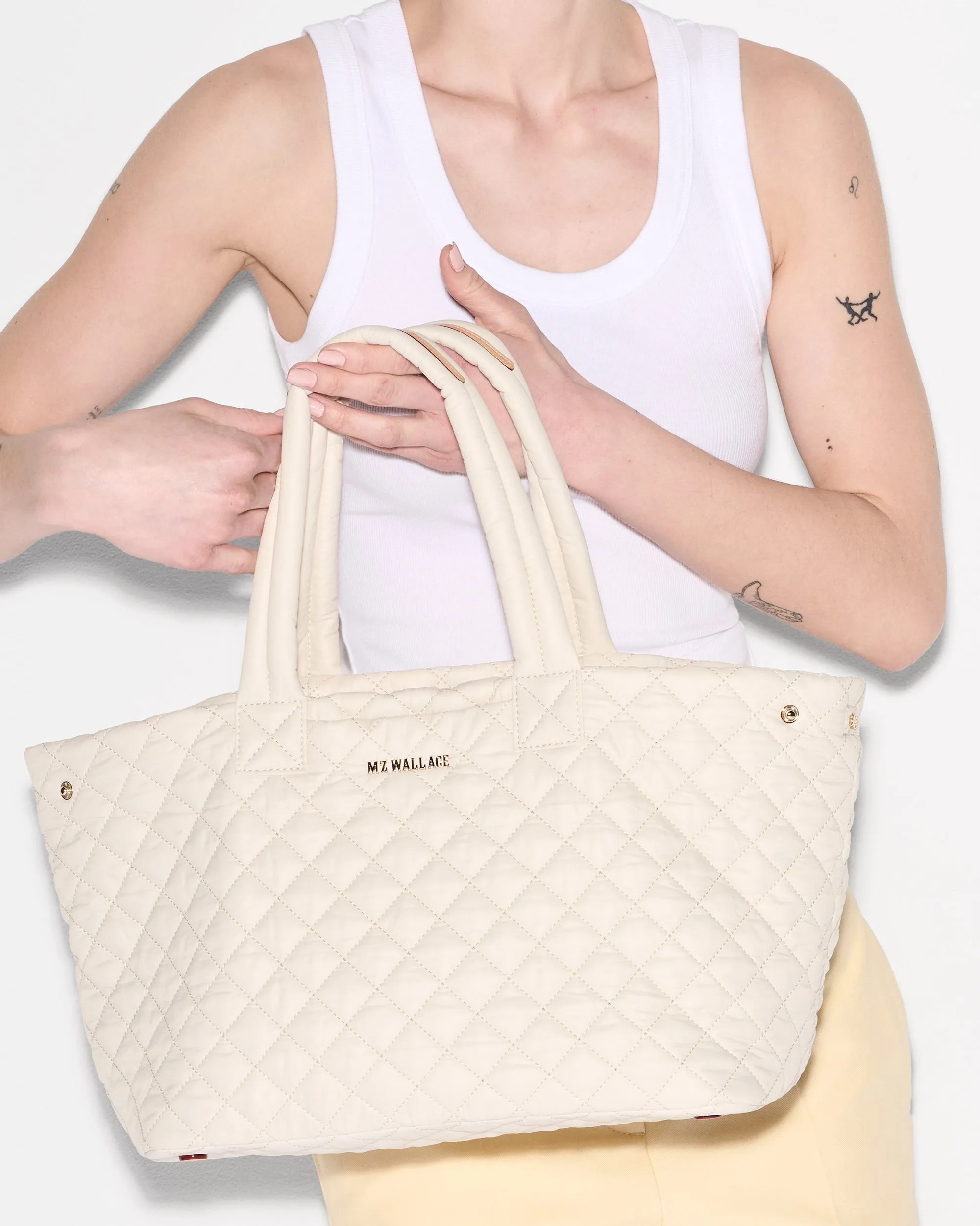 Sandshell Medium Metro City Tote sold by MZ Wallace product image thumbnail 2
