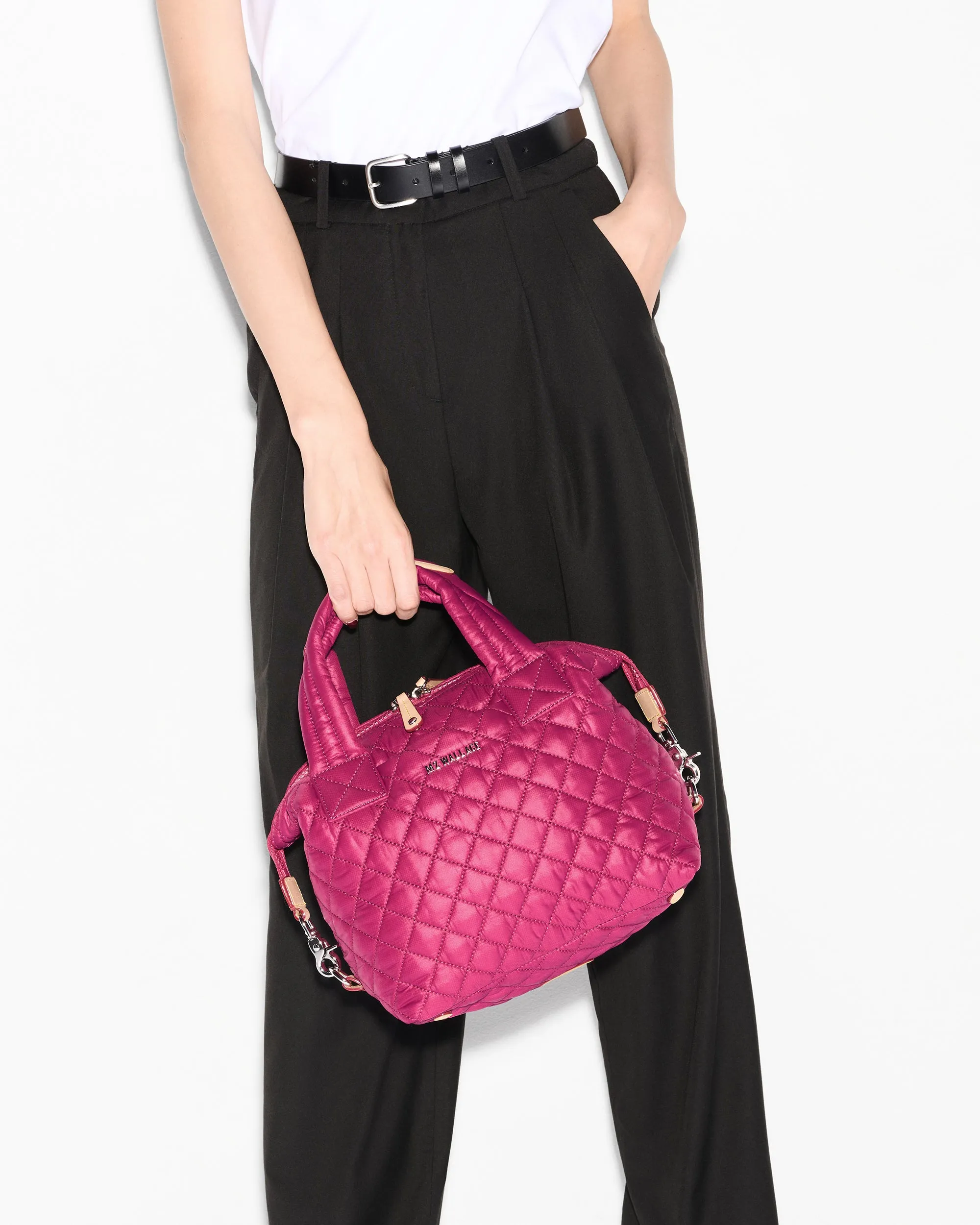 Raspberry Small Sutton Deluxe sold by MZ Wallace product image thumbnail 2