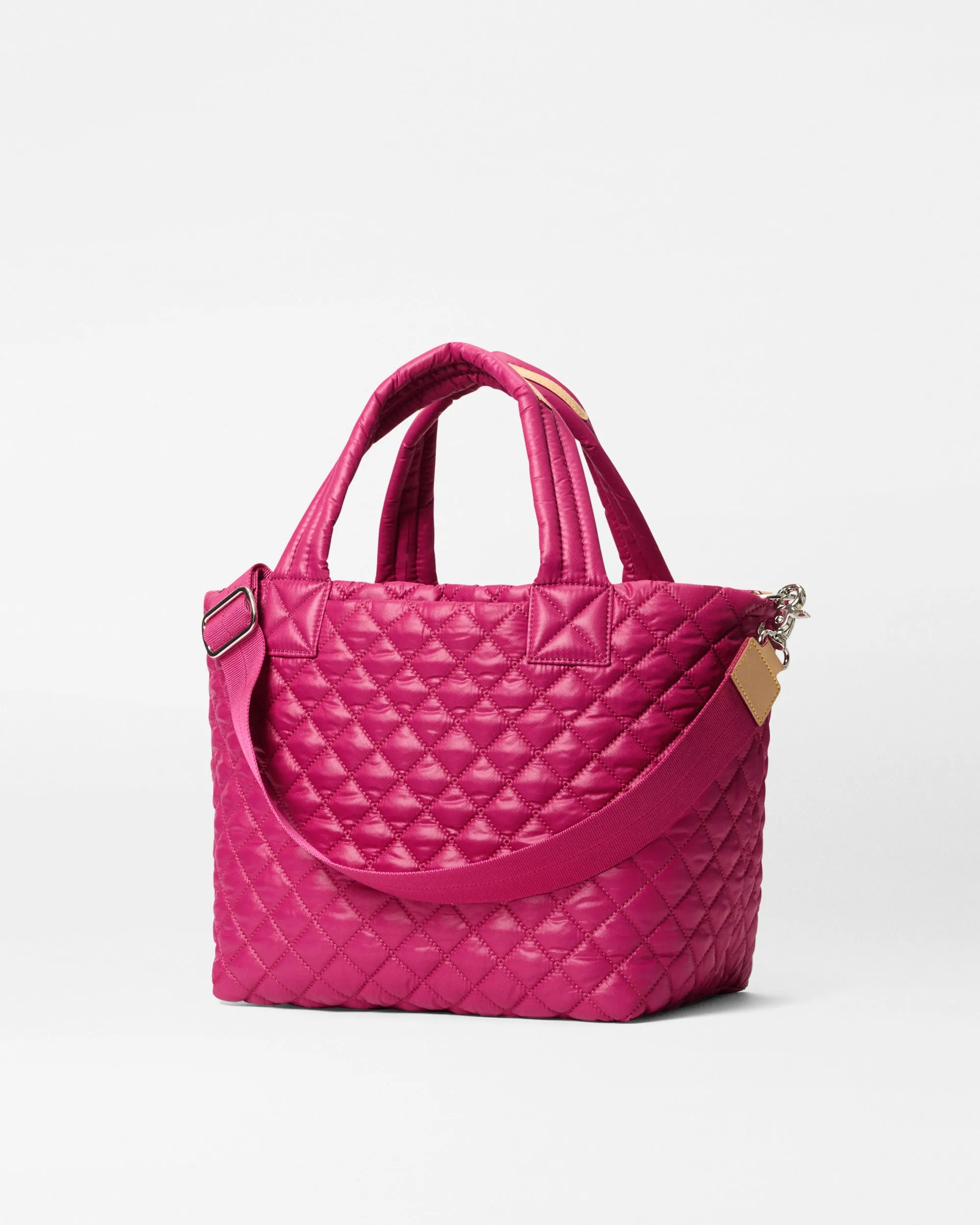 Raspberry Small Metro Tote Deluxe sold by MZ Wallace product image thumbnail 3