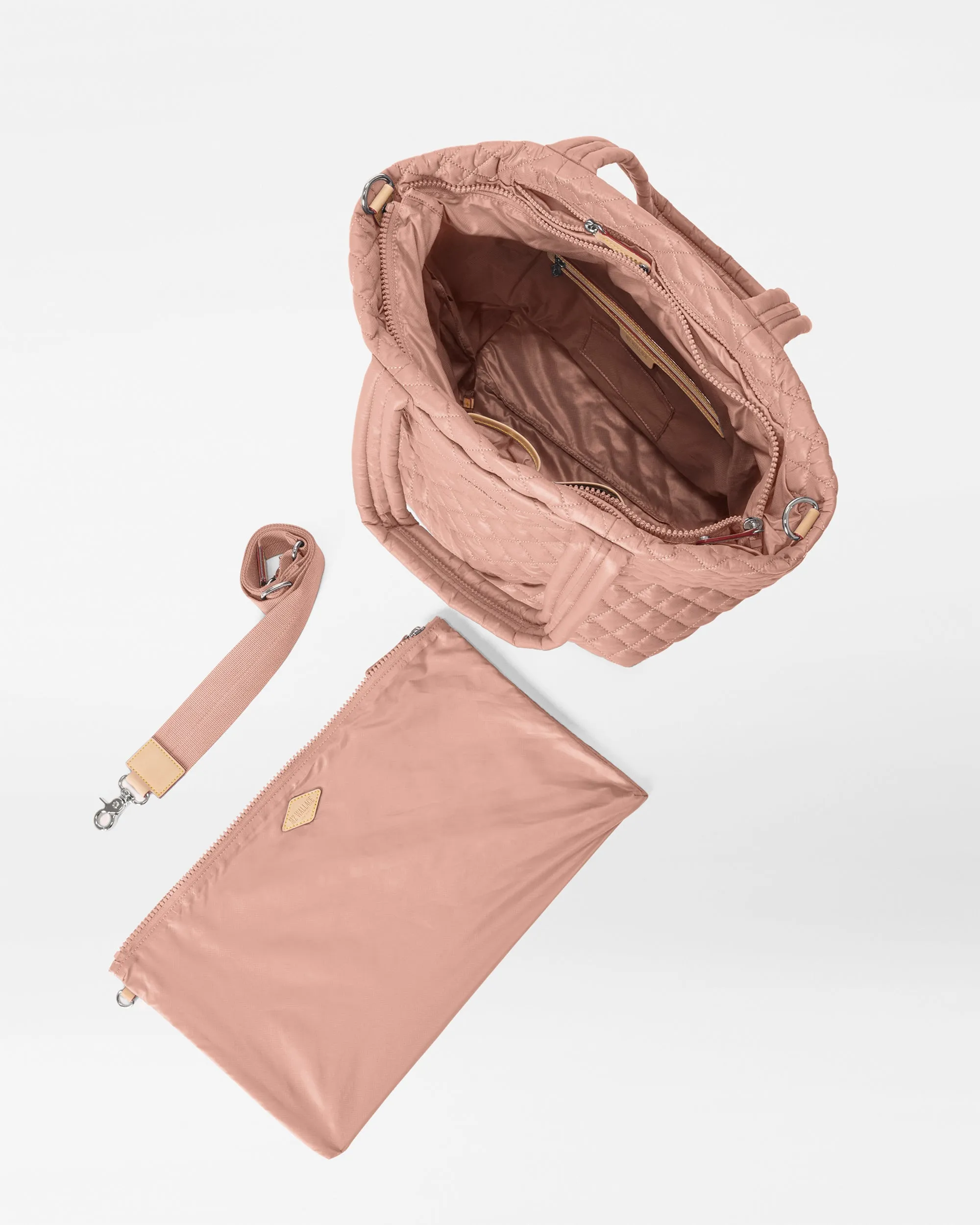 Dusty Rose Medium Metro Tote Deluxe sold by MZ Wallace product image thumbnail 4