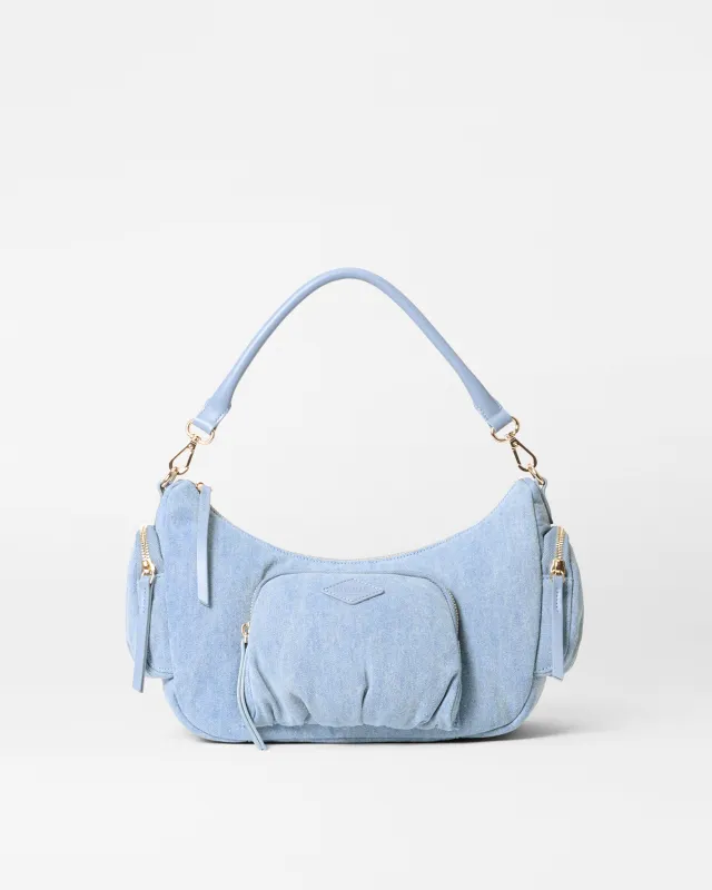True Light Denim Medium Chelsea Shoulder sold by MZ Wallace