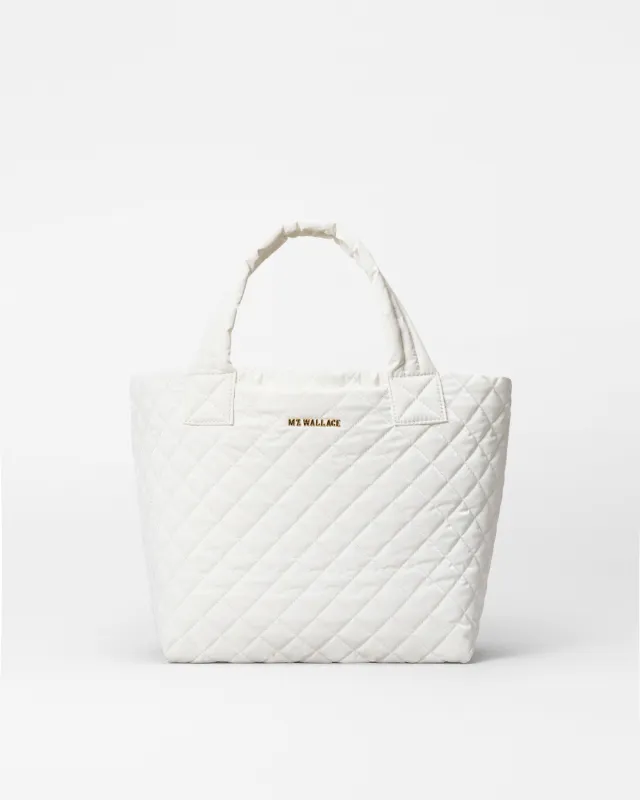 Chalk Liquid Small Metro Tote Deluxe sold by MZ Wallace