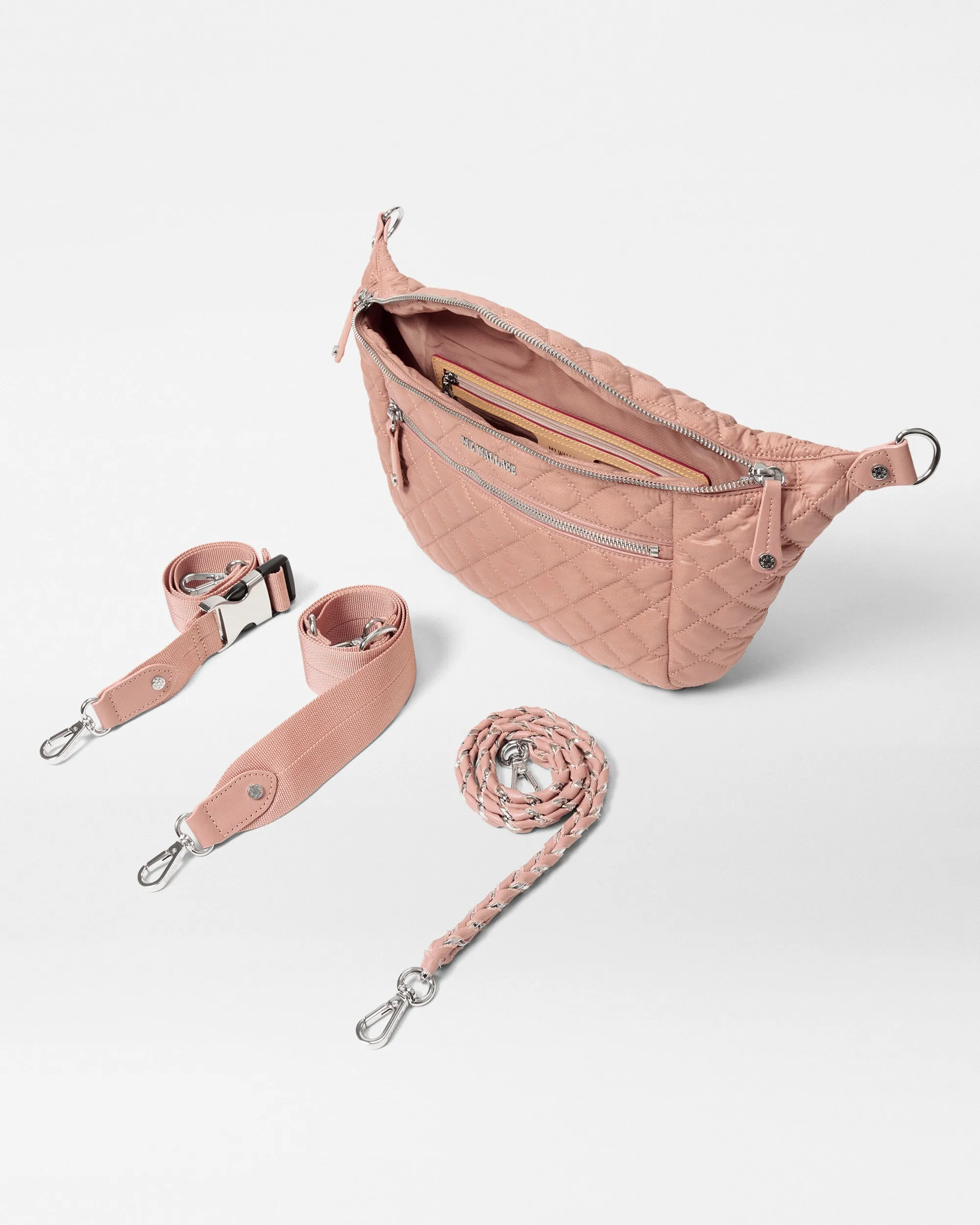 Dusty Rose Crosby Crossbody Sling Bag sold by MZ Wallace product image thumbnail 4