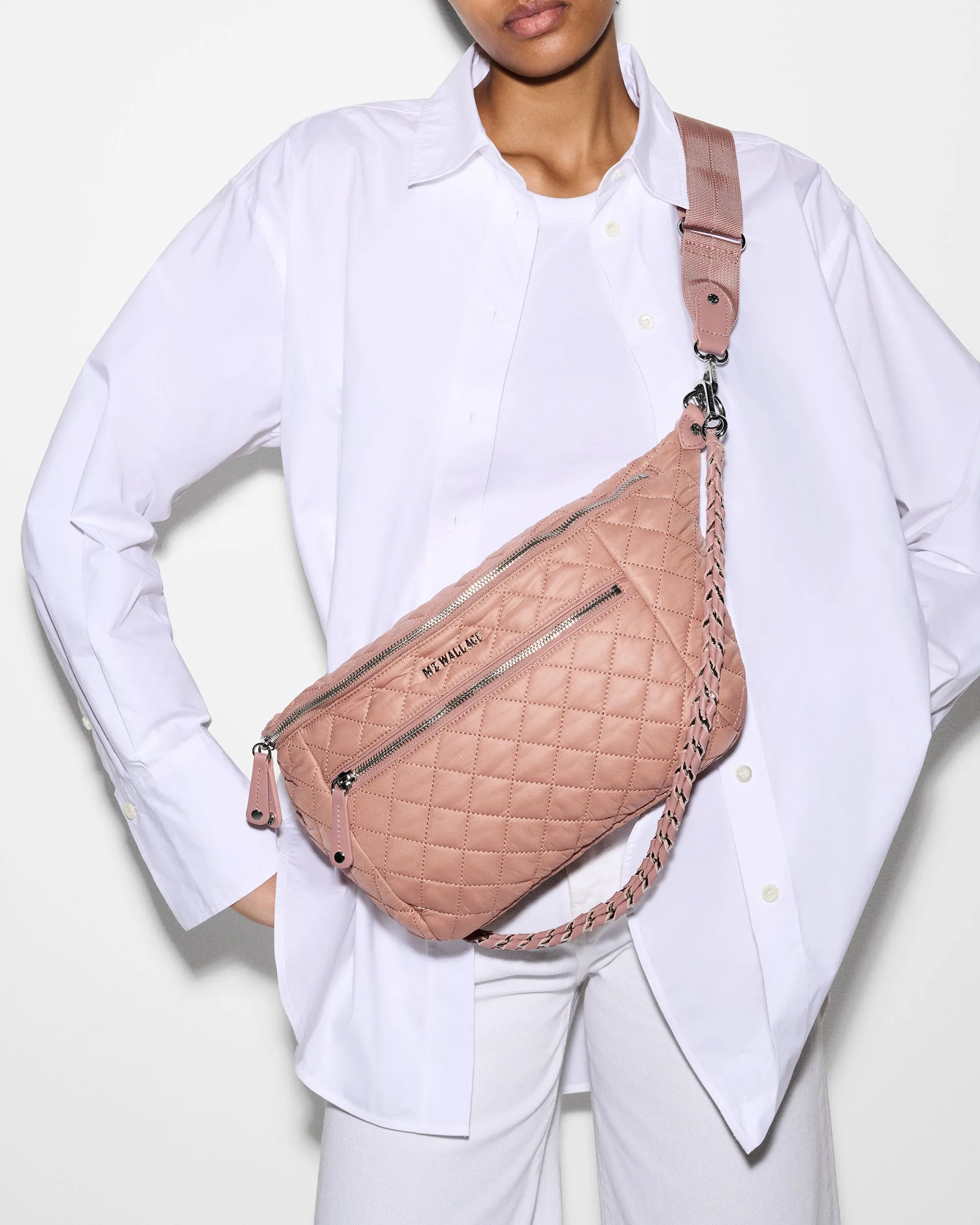 Dusty Rose Crosby Crossbody Sling Bag sold by MZ Wallace product image thumbnail 2