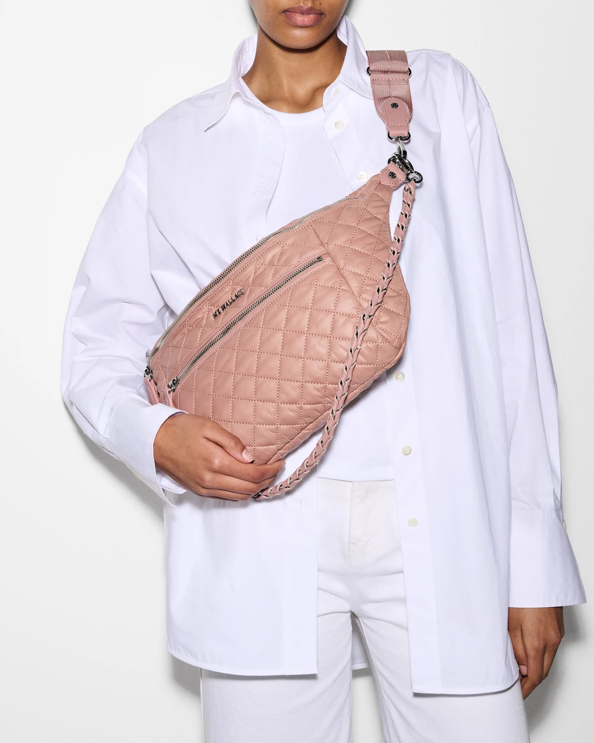 Dusty Rose Crosby Crossbody Sling Bag sold by MZ Wallace product image thumbnail 5