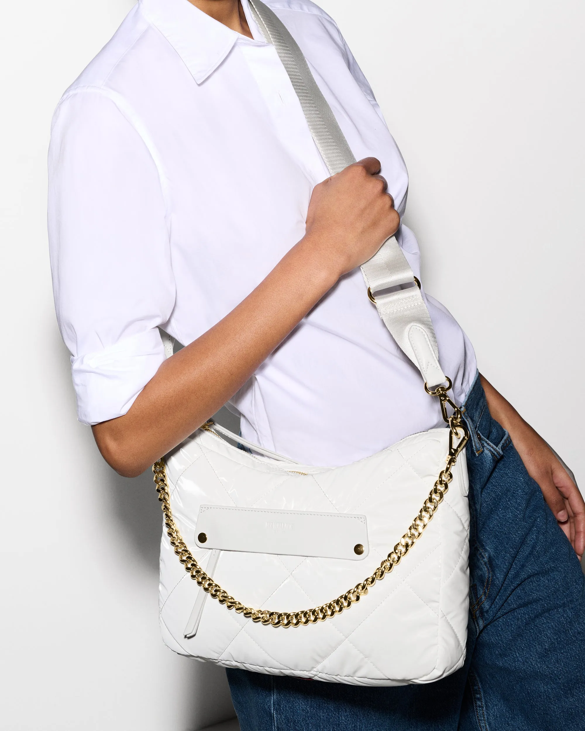 Chalk Liquid Madison Uptown Crossbody sold by MZ Wallace product image thumbnail 2