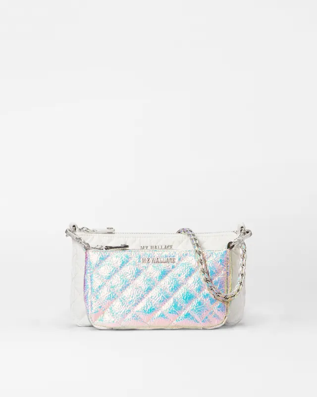 Opal/Chalk Crosby Convertible Crossbody made by MZ Wallace
