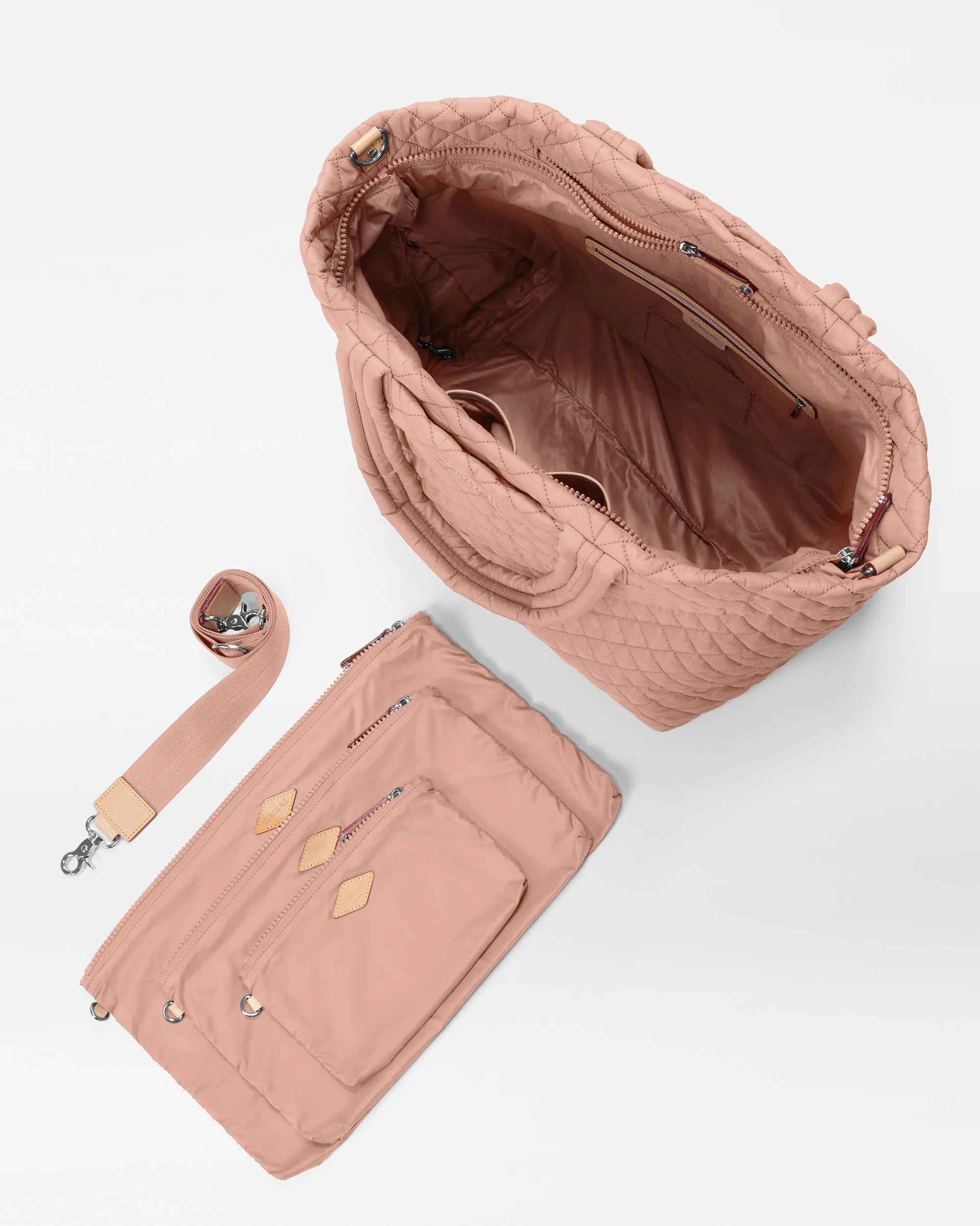 Dusty Rose Large Metro Tote Deluxe sold by MZ Wallace product image thumbnail 4