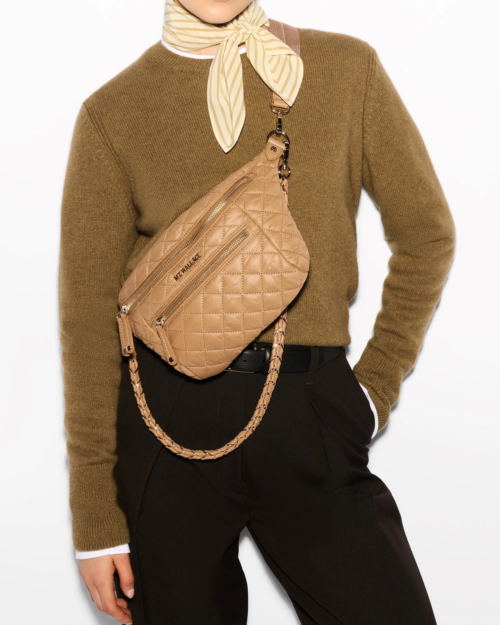 Caramel Small Crosby Crossbody Sling sold by MZ Wallace product image thumbnail 2