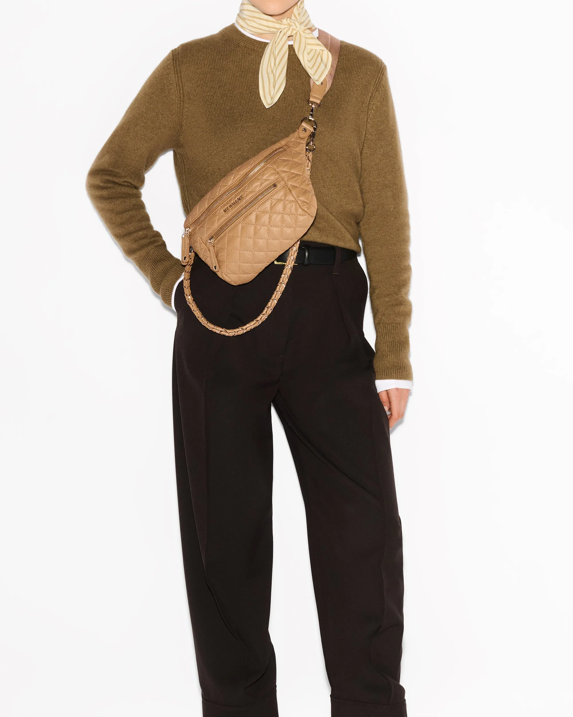 Caramel Small Crosby Crossbody Sling sold by MZ Wallace product image thumbnail 4