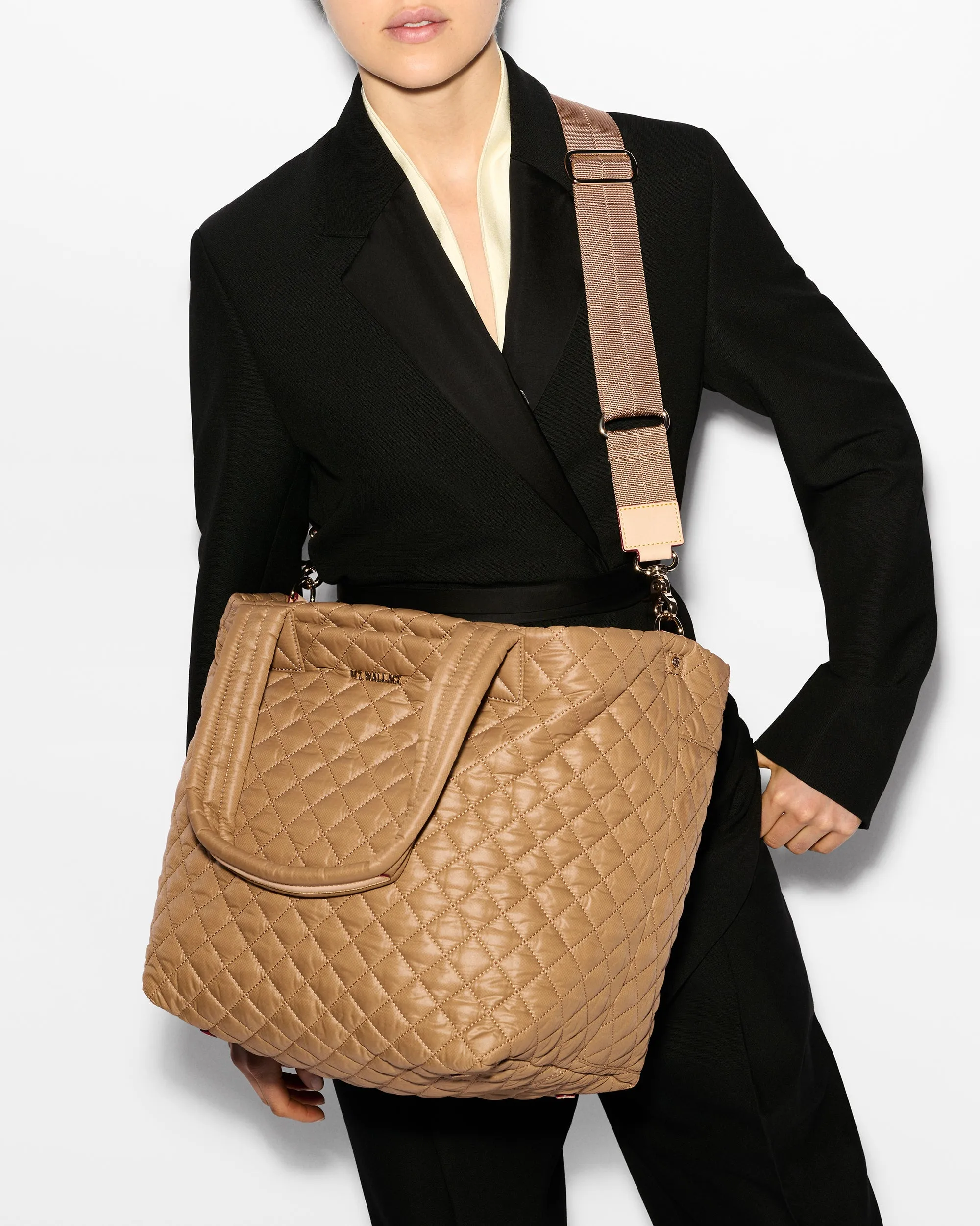 Caramel Medium Metro Tote Deluxe sold by MZ Wallace product image thumbnail 5