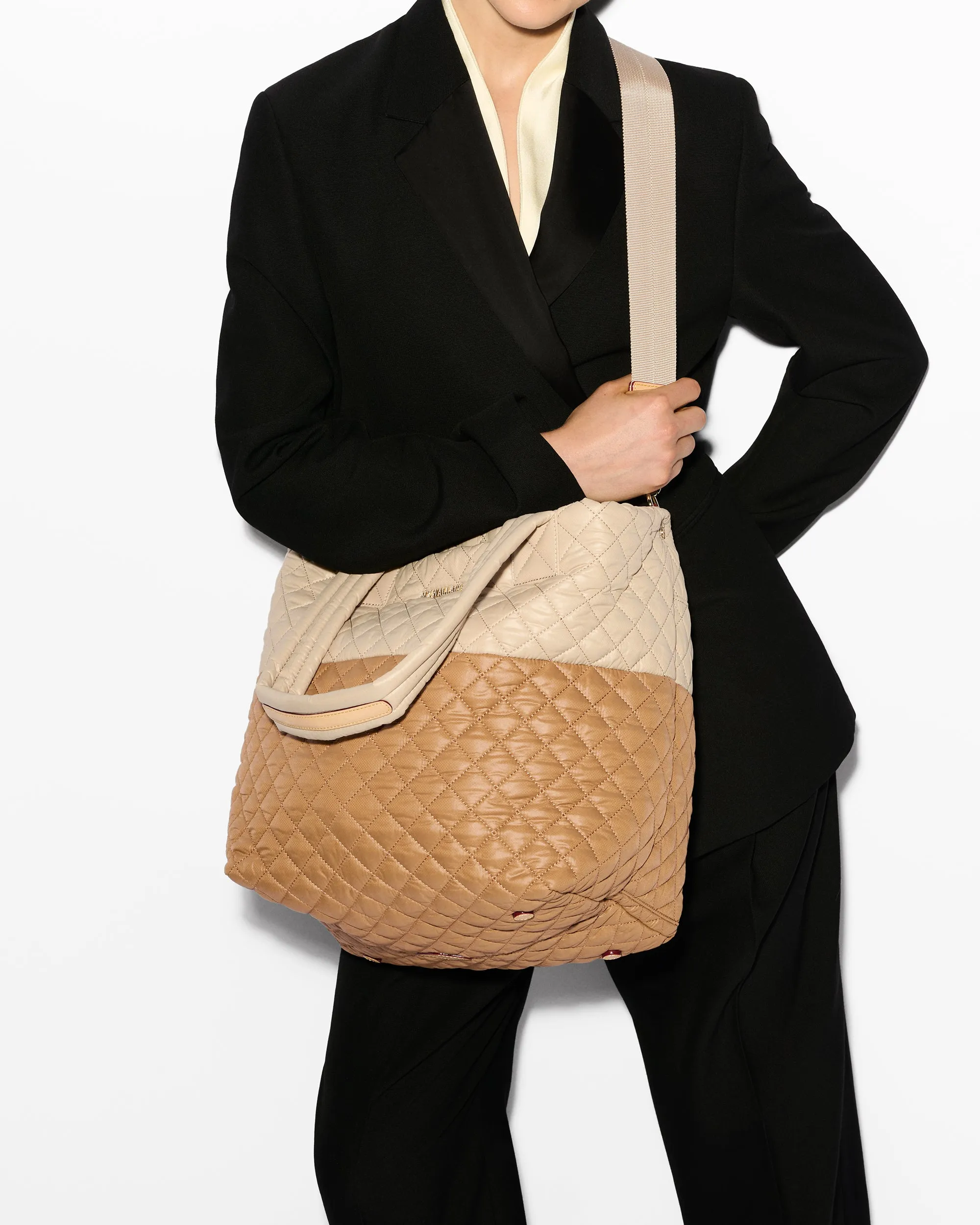 Buff/Caramel Medium Metro Tote Deluxe sold by MZ Wallace product image thumbnail 4