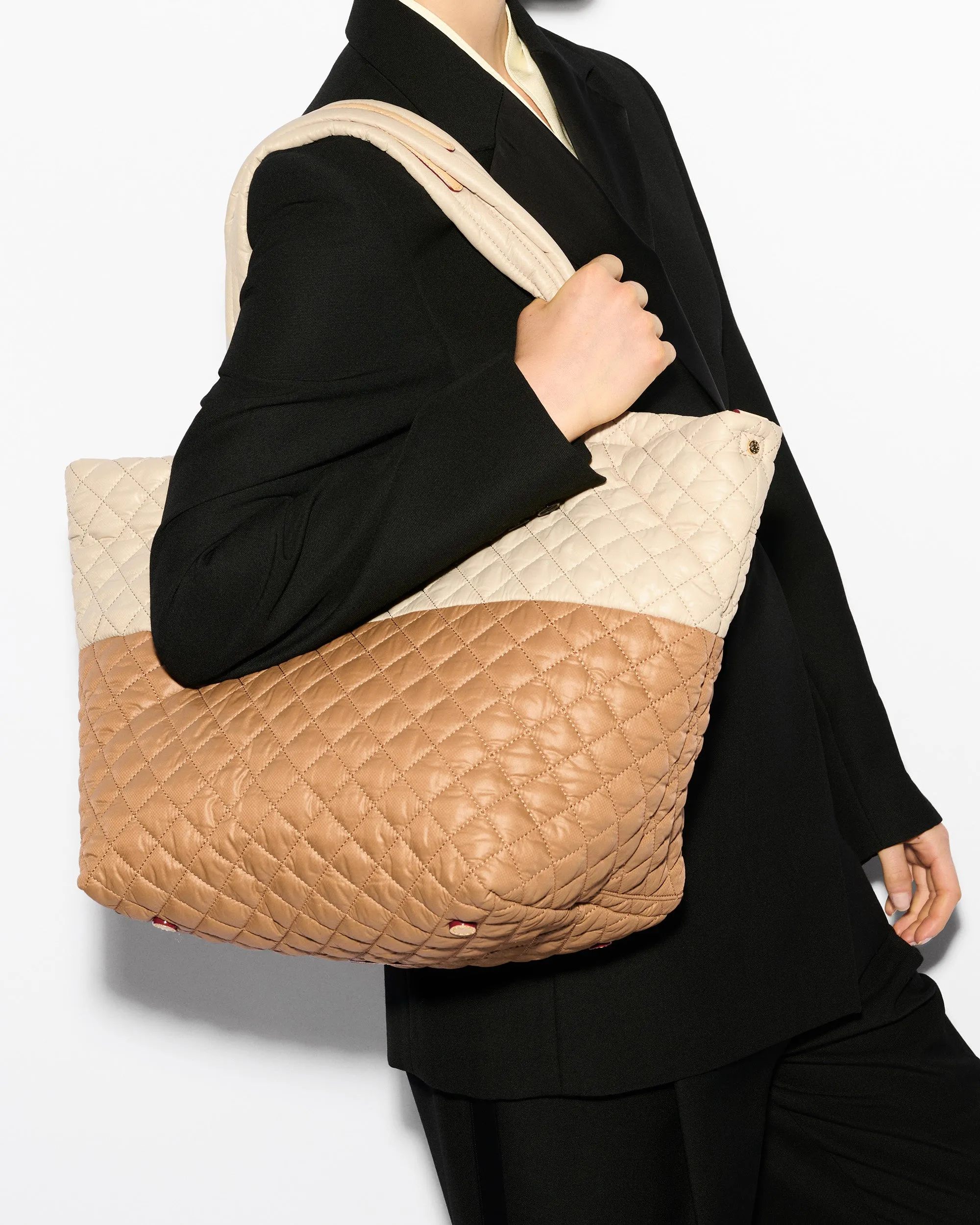 Buff/Caramel Medium Metro Tote Deluxe sold by MZ Wallace product image thumbnail 2