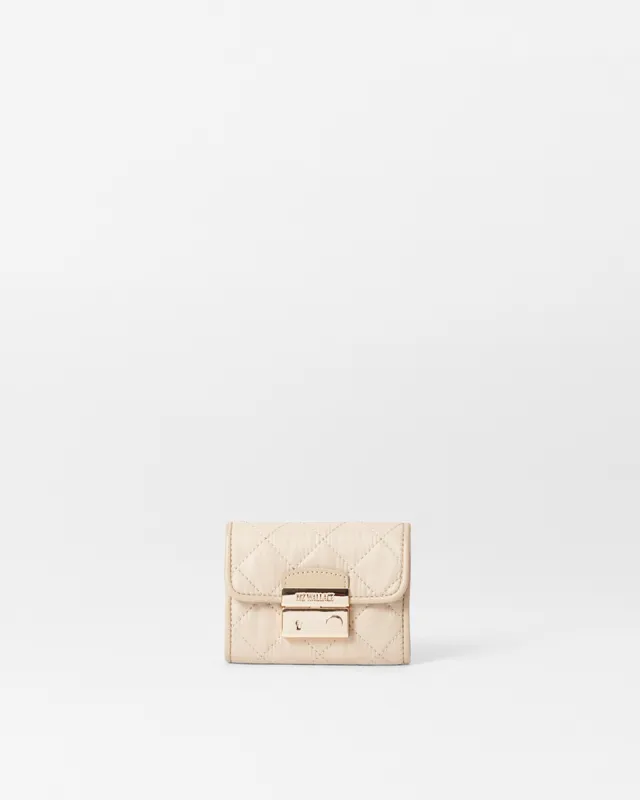 Buff Small Crosby Lock Wallet sold by MZ Wallace