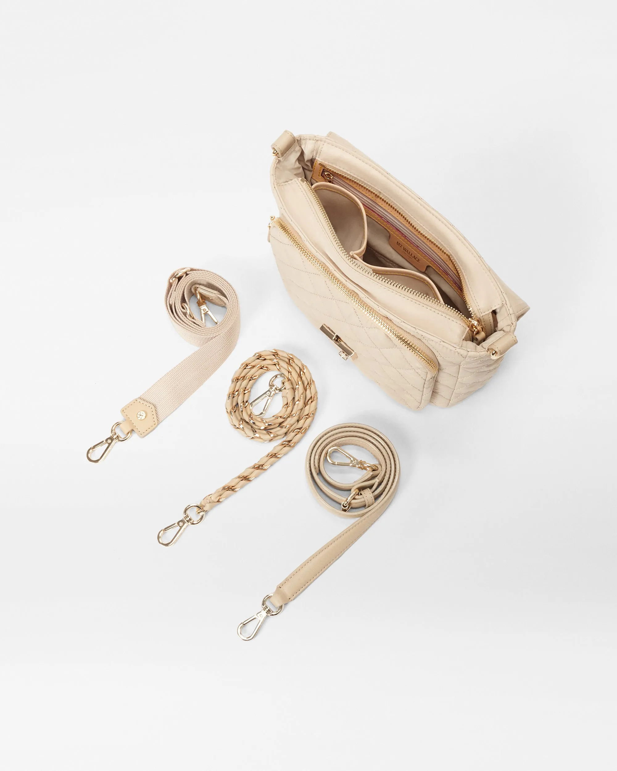 Buff Medium Crosby Lock Crossbody sold by MZ Wallace product image thumbnail 4